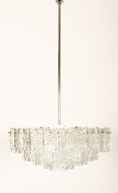 Impressive Austrian Kalmar ARENA Crystal Ice Glass Chandelier