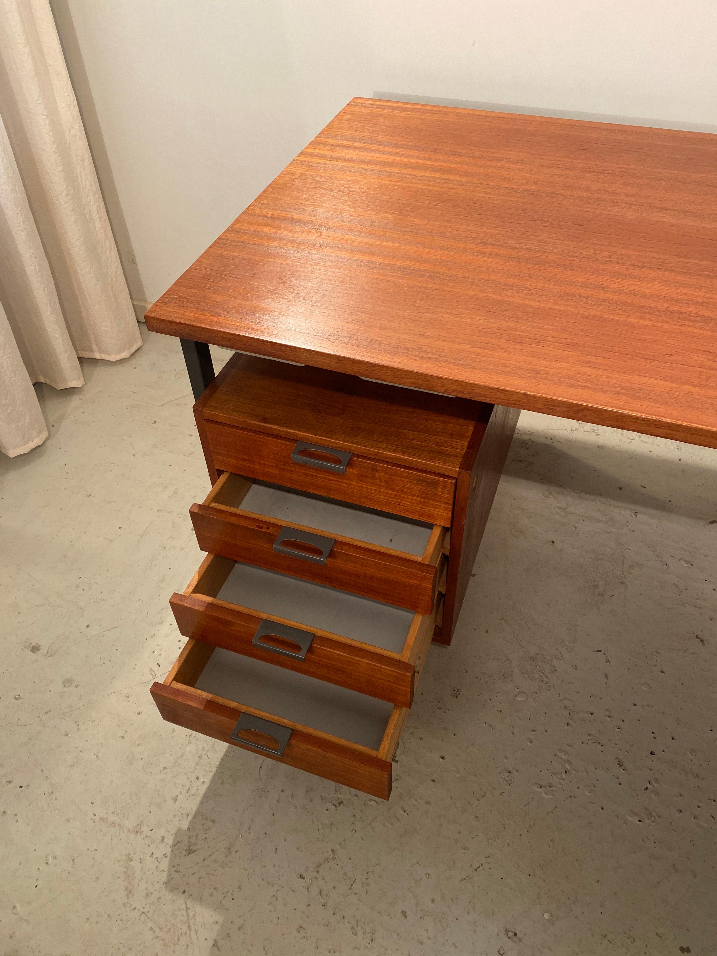 German Bauhaus Herbert Hirche Writing Desk for Christian Holzapfel, circa 1950 For Sale