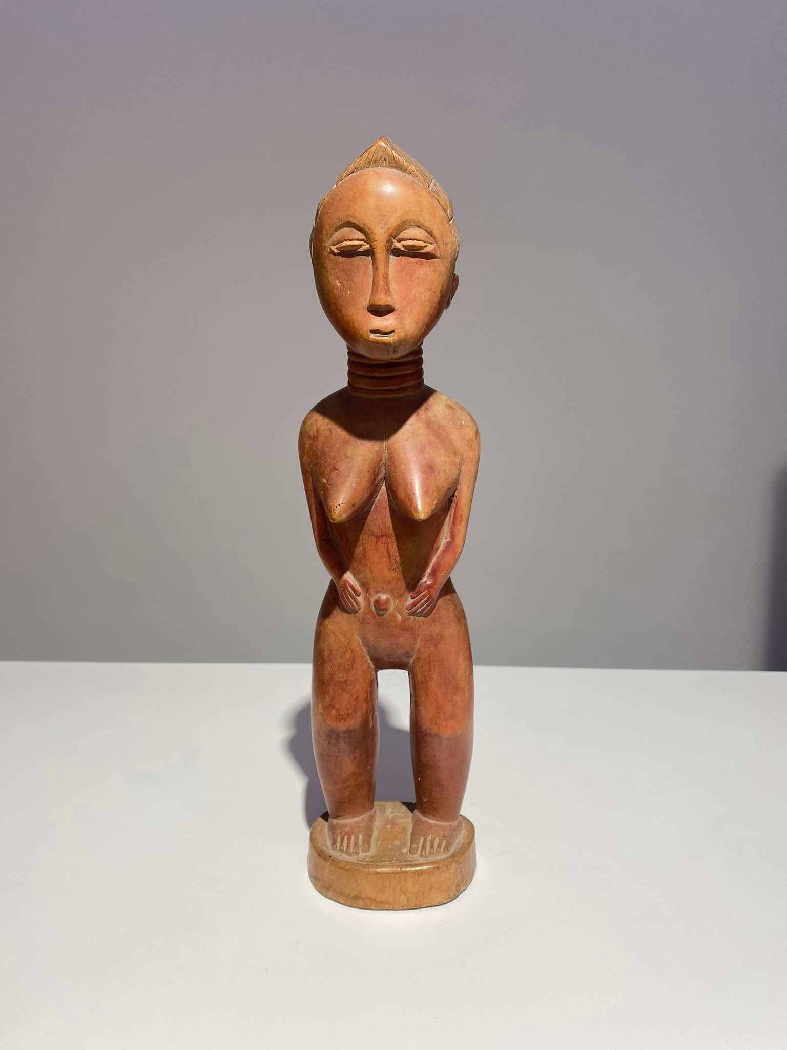 Beeindruckende Baule-Statue Elfenbein Coast Typ Blolo Bla - Burkina Faso - frühes 20. Jahrhundert im Angebot 3