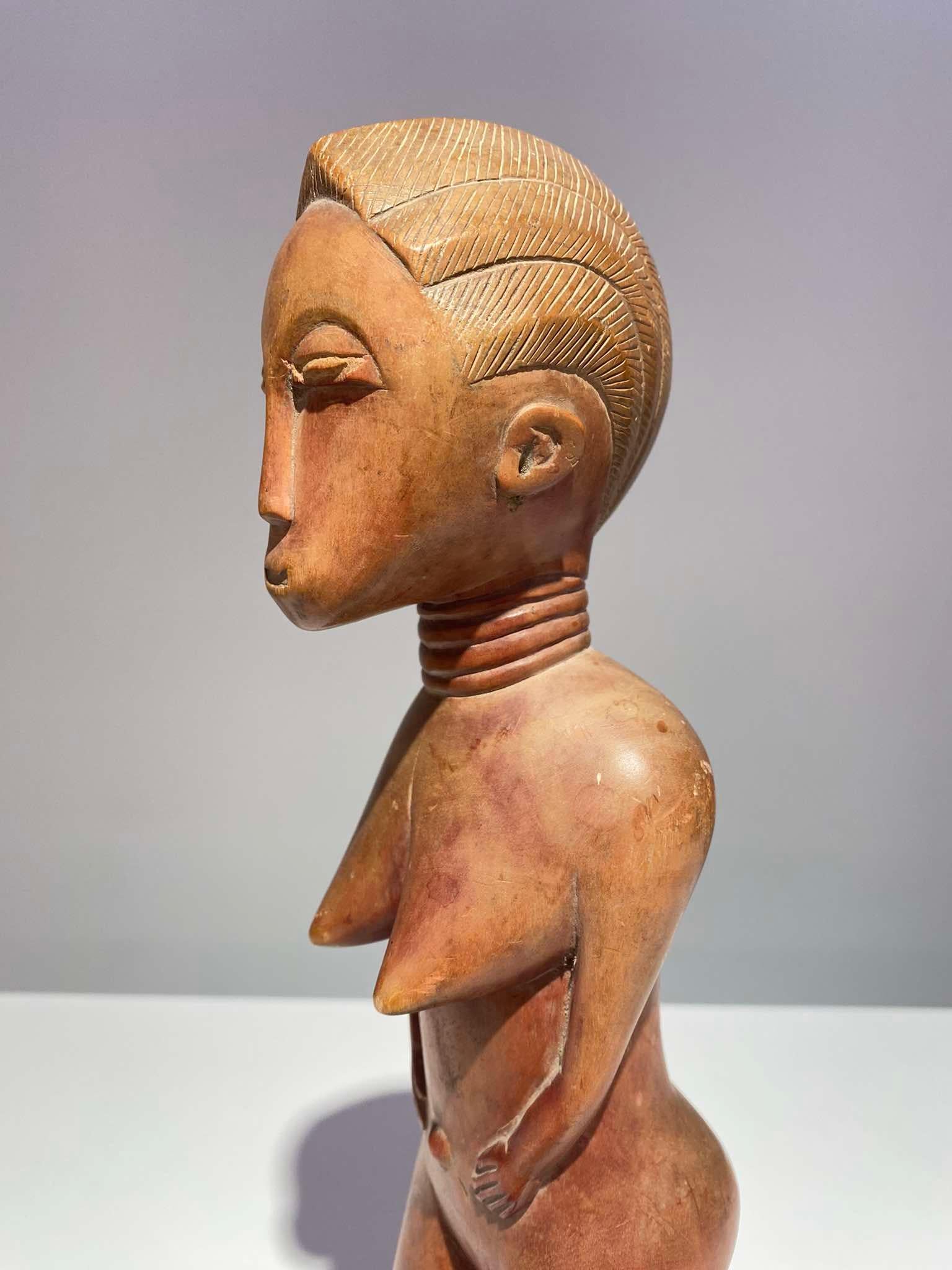 Beeindruckende Baule-Statue Elfenbein Coast Typ Blolo Bla - Burkina Faso - frühes 20. Jahrhundert im Angebot 4