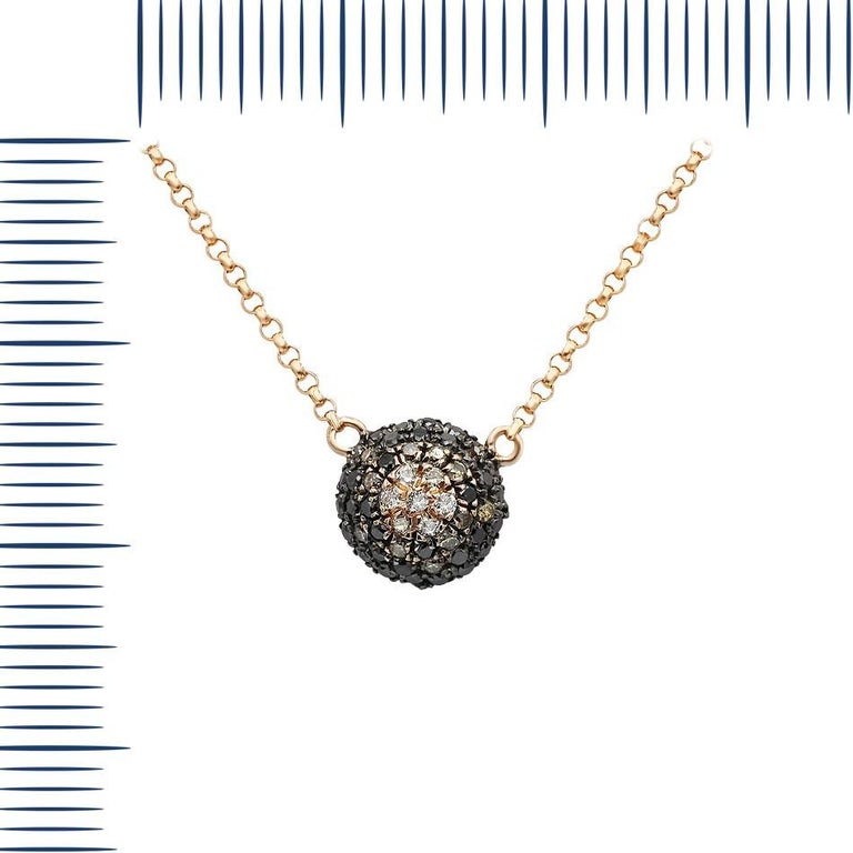 Impressive Black Diamond Yellow Gold Earrings For Sale at 1stDibs