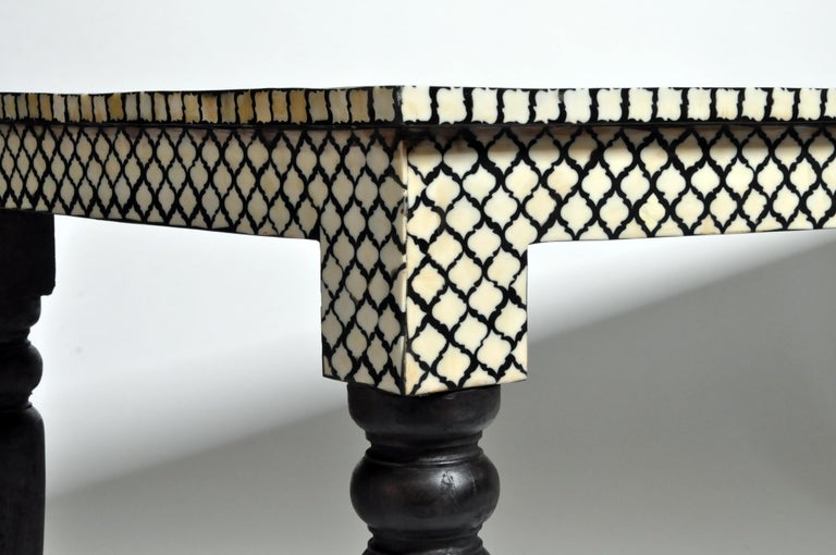 Impressive Bone Inlaid Dining Table at 1stDibs