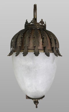 Impressive Brass Wall Lantern from the Savoy Hotel, London