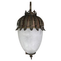 Antique Impressive Brass Wall Lantern from the Savoy Hotel, London