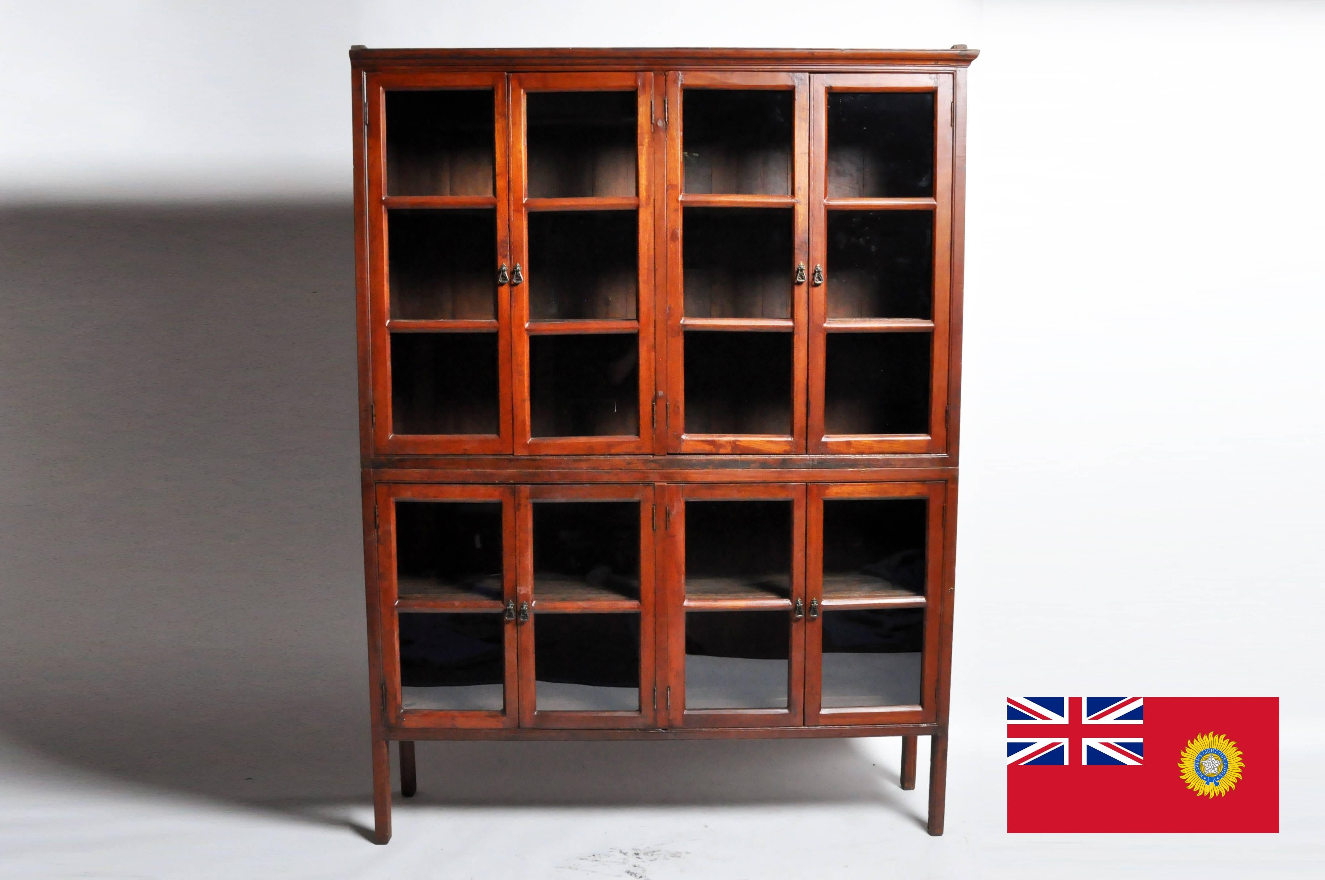 Impressive British Colonial Bookcase 14