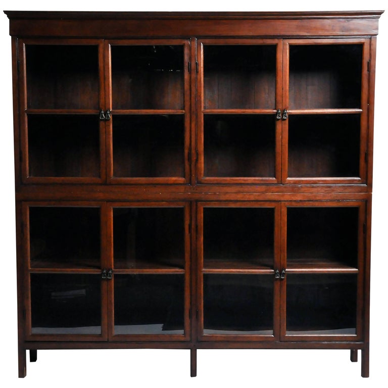 Impressive British Colonial Bookcase at 1stDibs