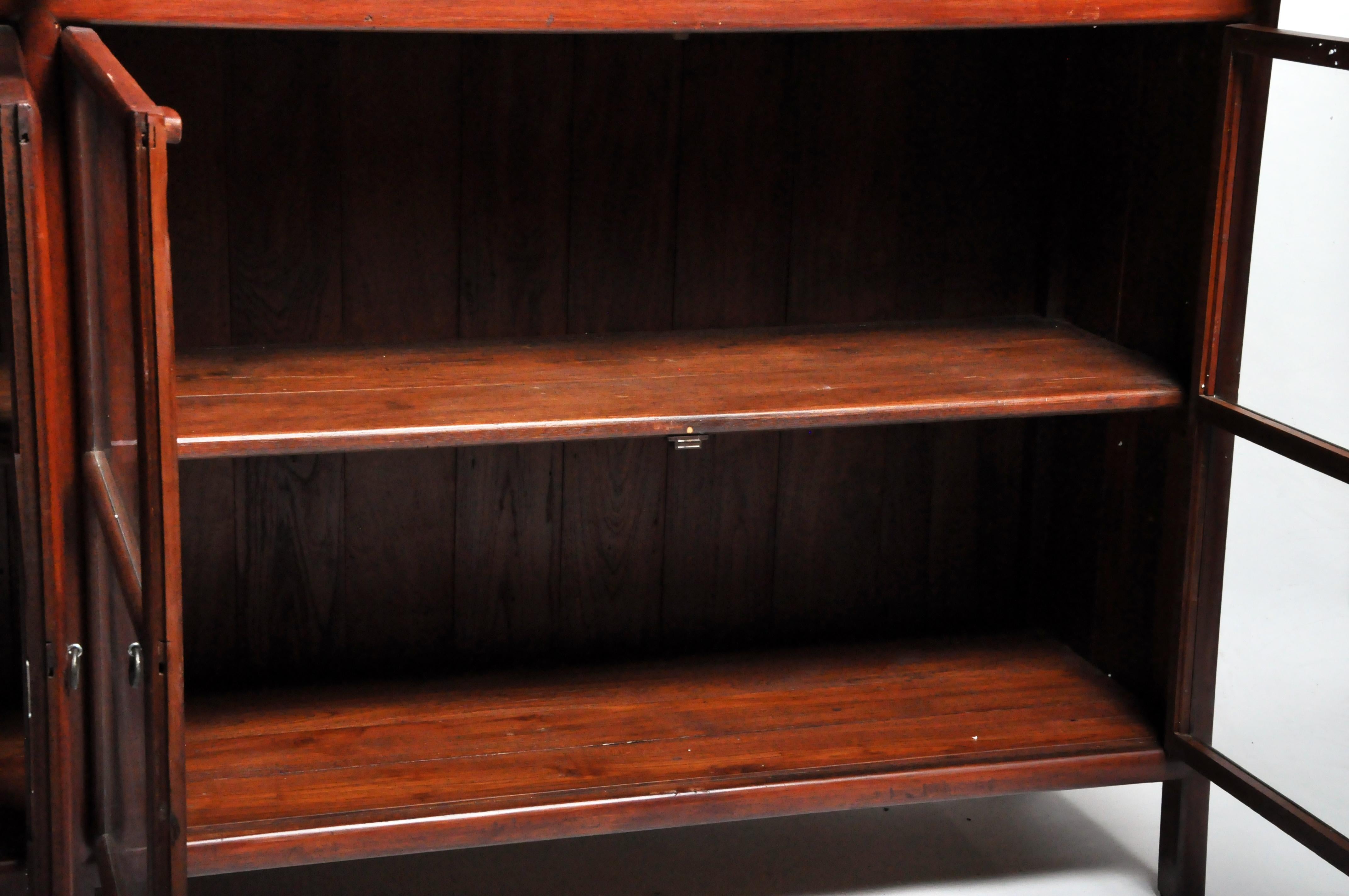 Impressive British Colonial Teak Wood Bookcase 10