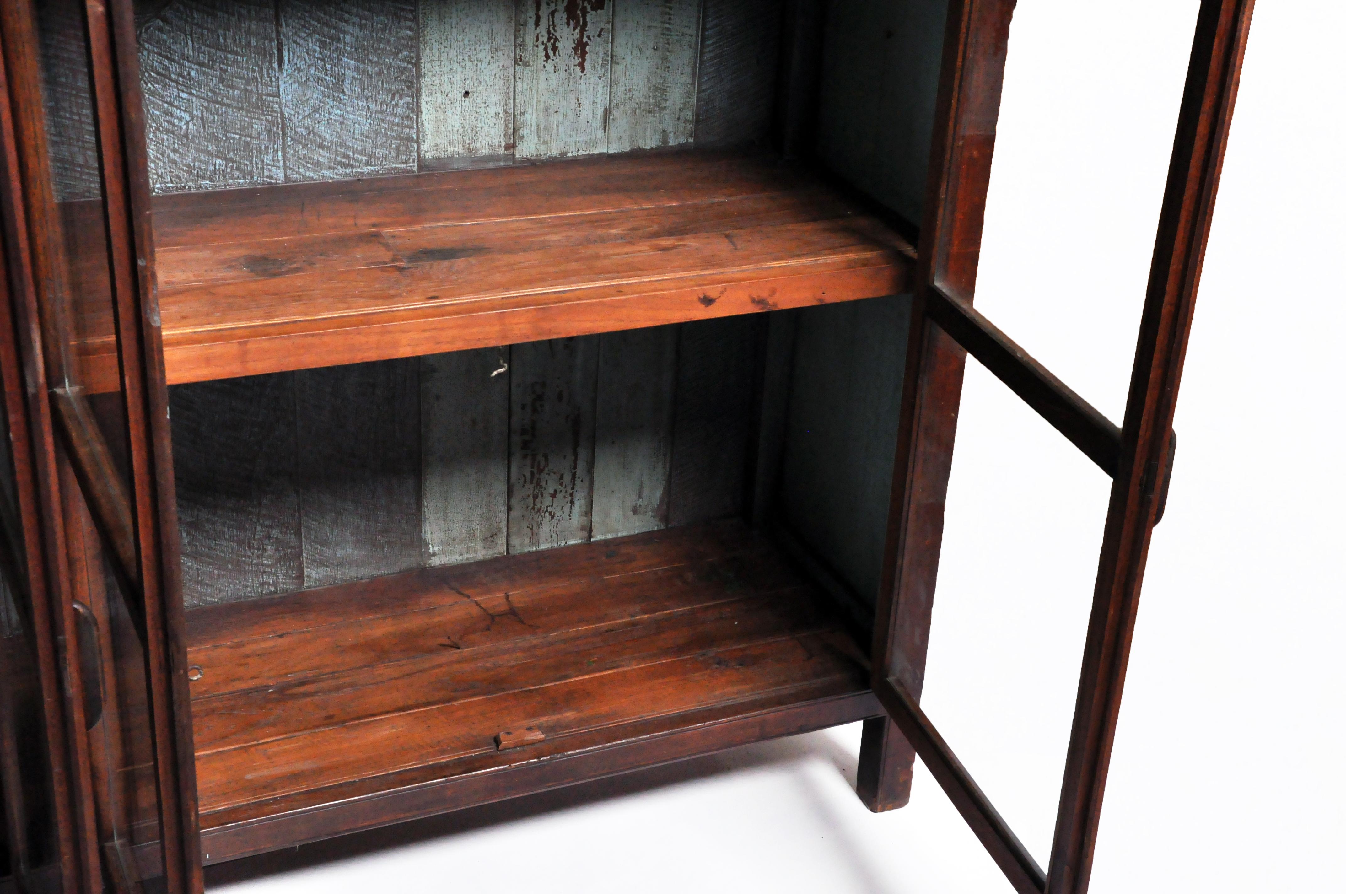 Impressive British Colonial Teak Wood Bookcase 10