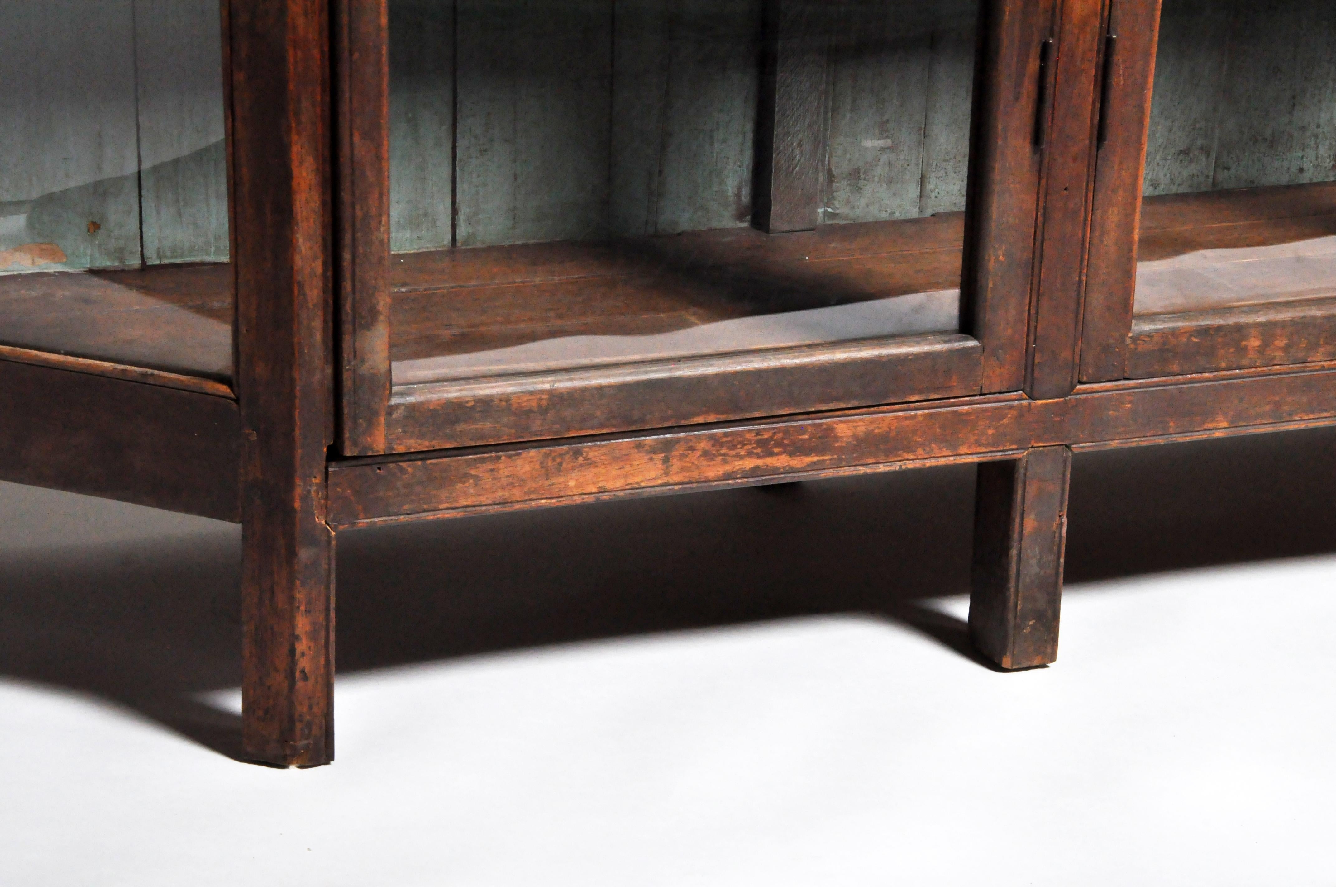 Impressive British Colonial Teak Wood Bookcase 13