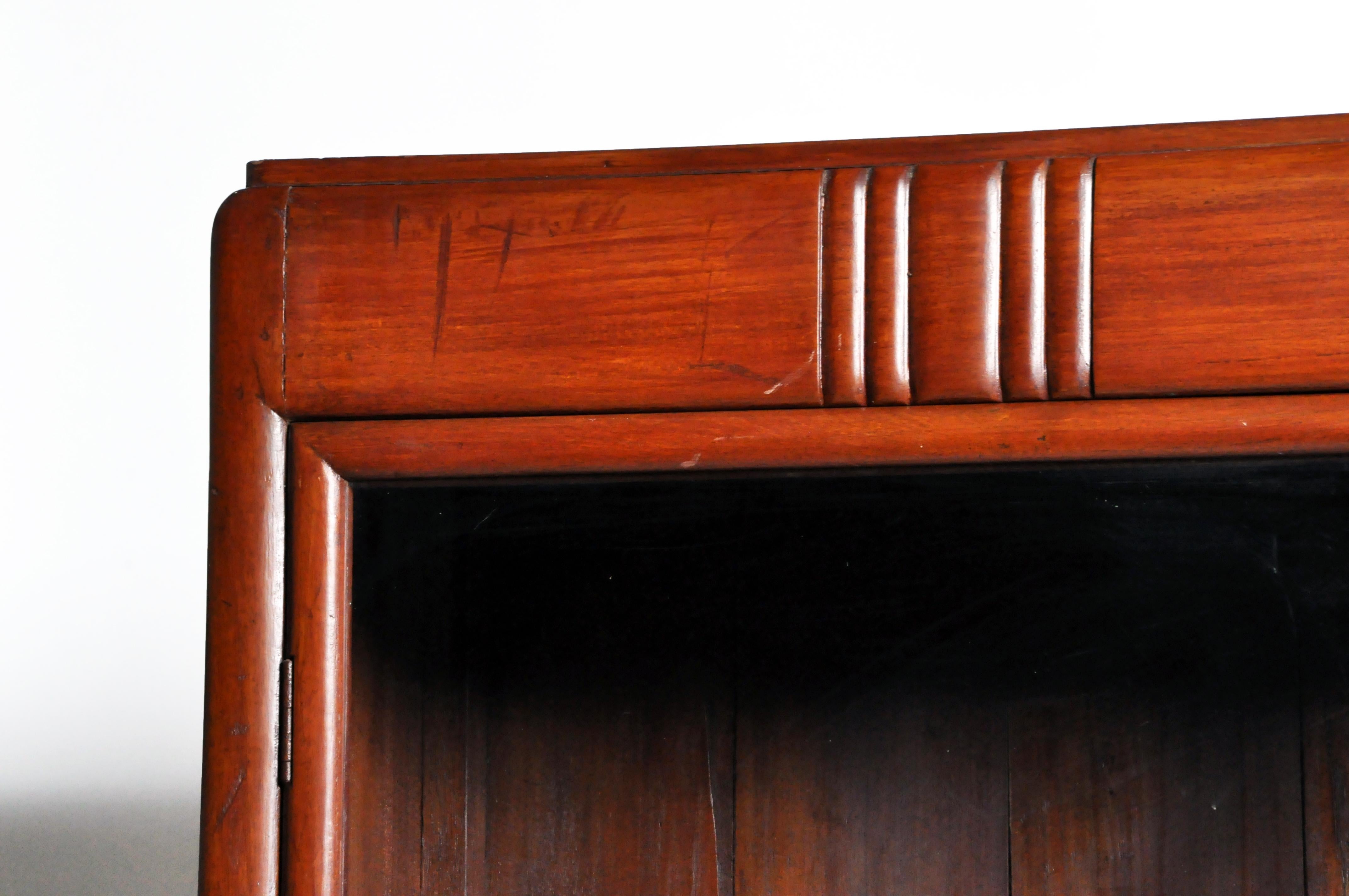 Impressive British Colonial Teak Wood Bookcase 1