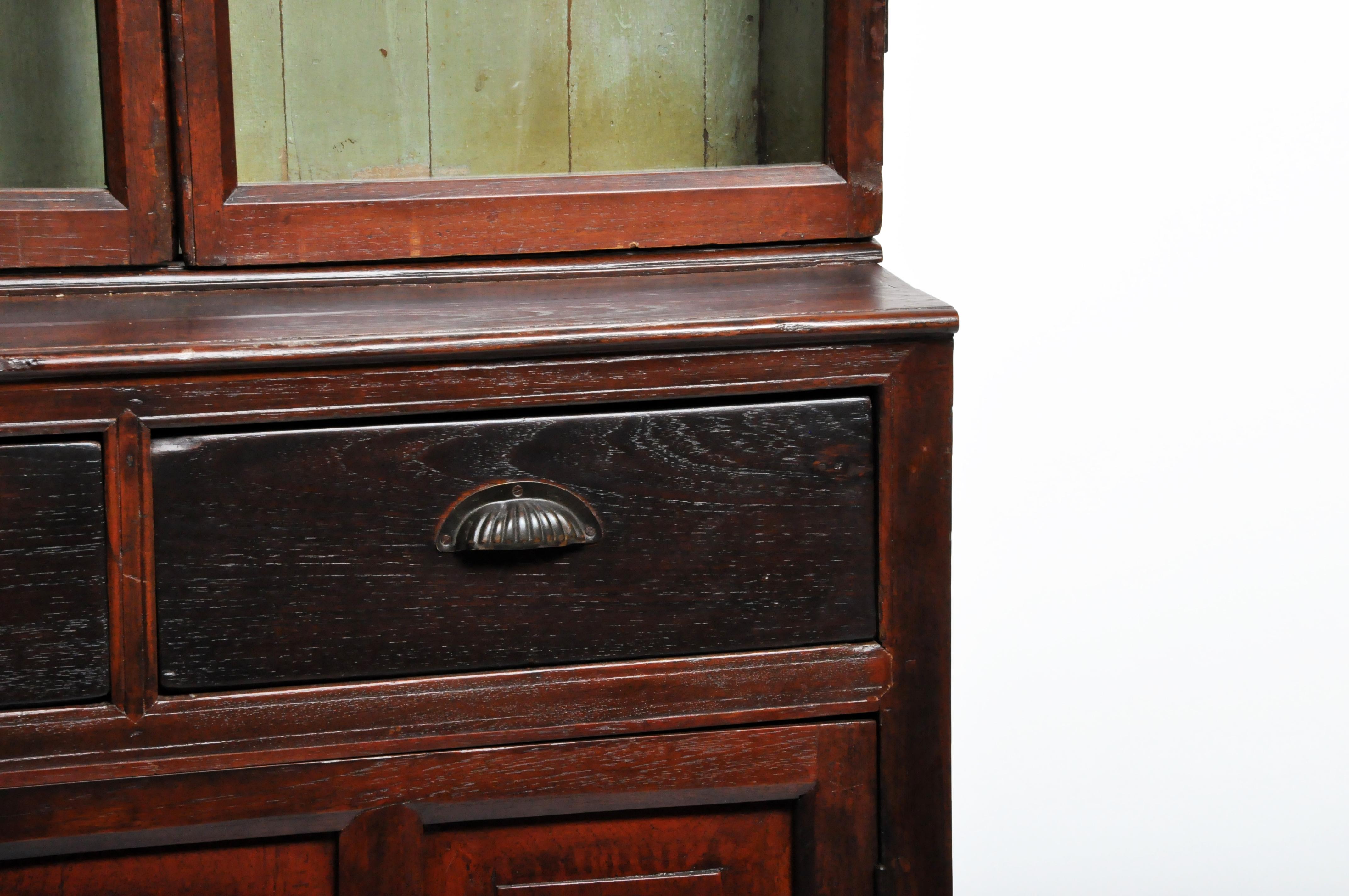 Impressive British Colonial Teak Wood Bookcase 2