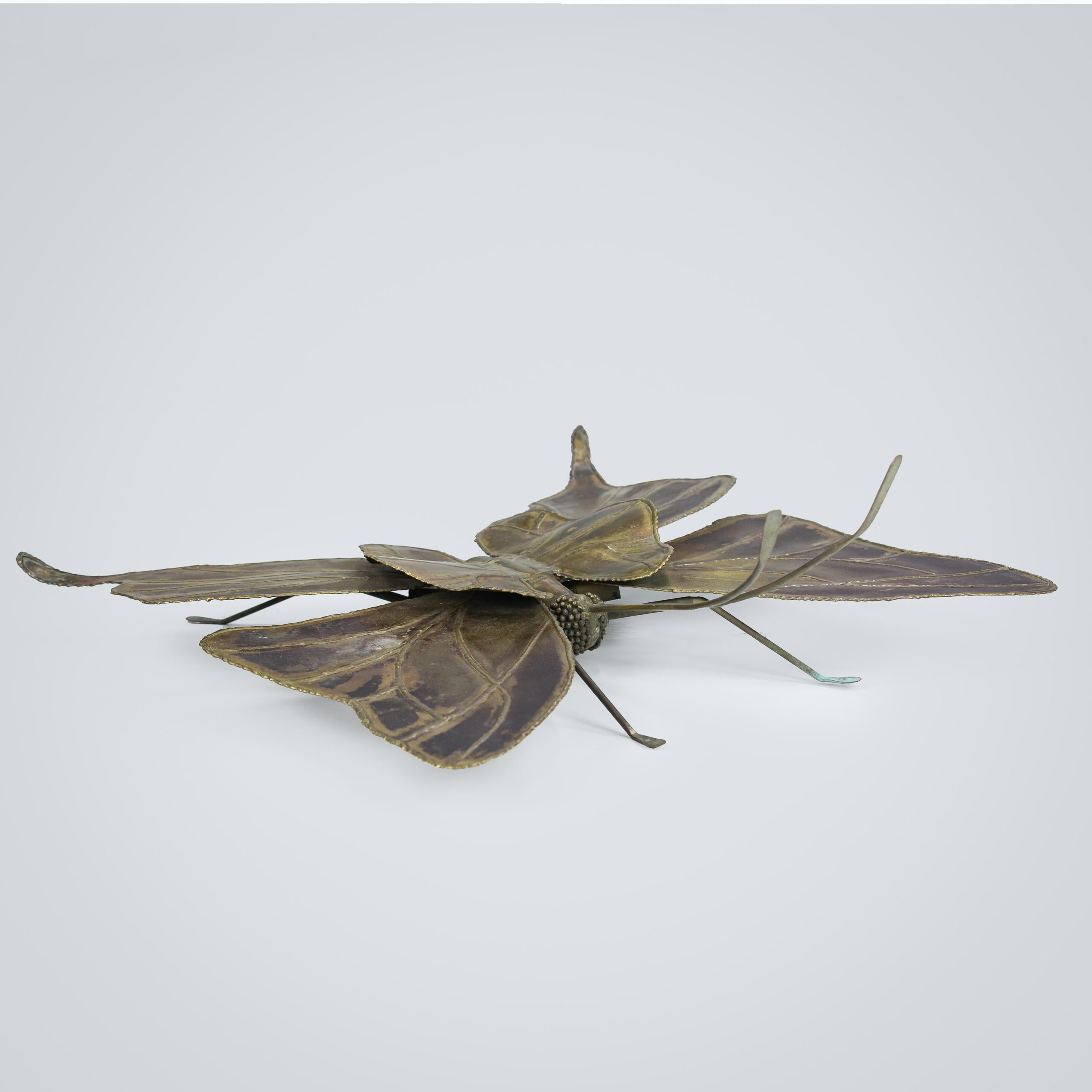 Impressive Butterfly Wall Light Attributed to Henri Fernandez For Sale 7