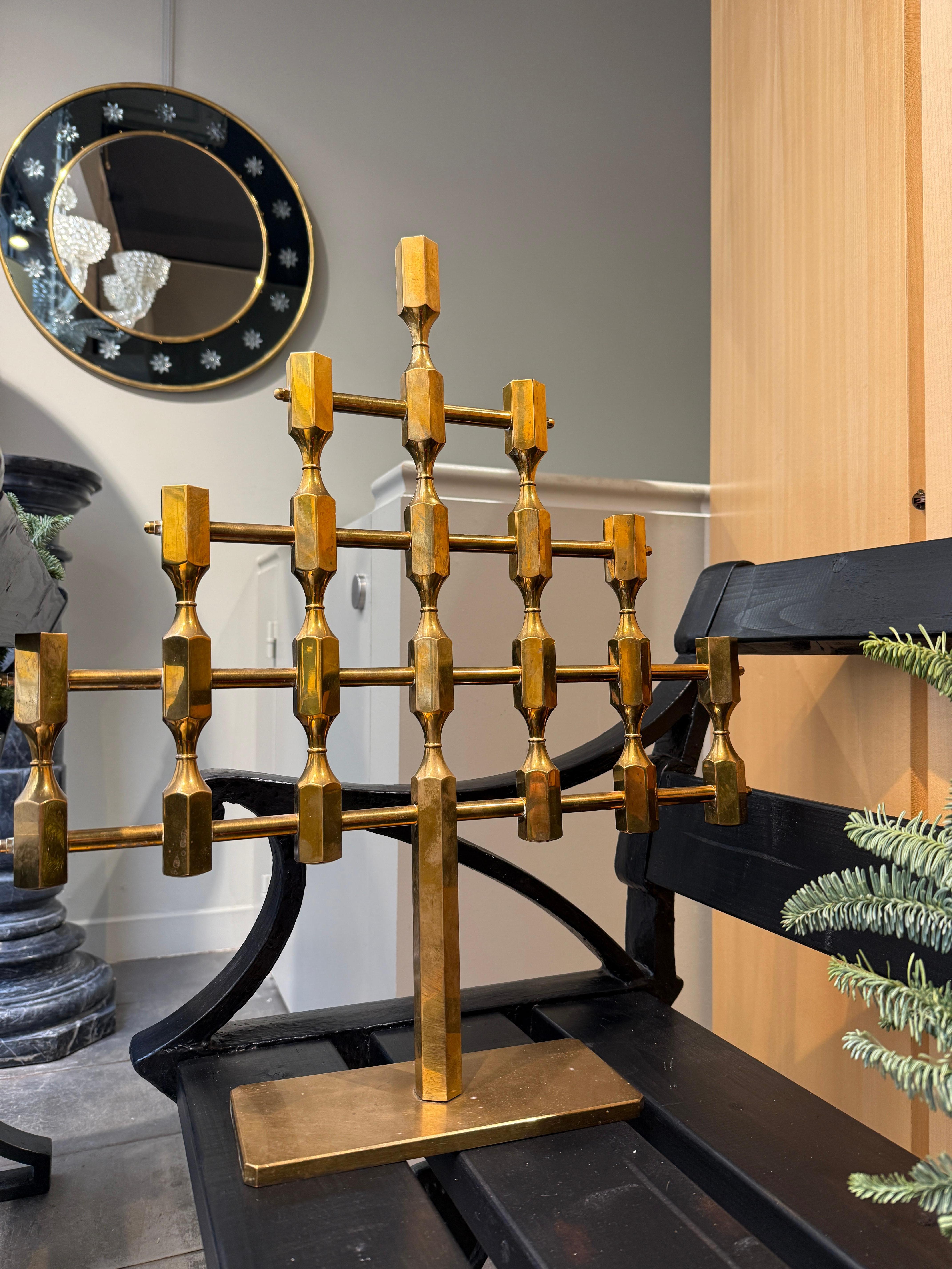 Impressionante candelabro Lars Bergsten Svezia 1980 di Gusum In condizioni buone in vendita a PARIS, FR