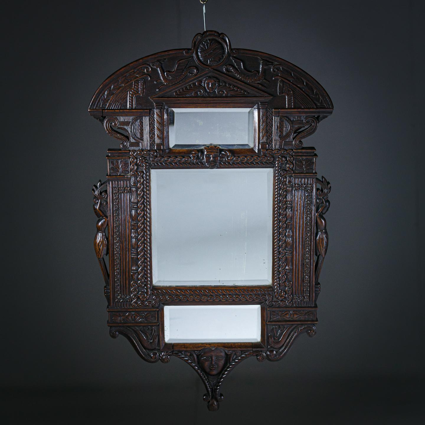 Impressive Carved Mirror  For Sale 7