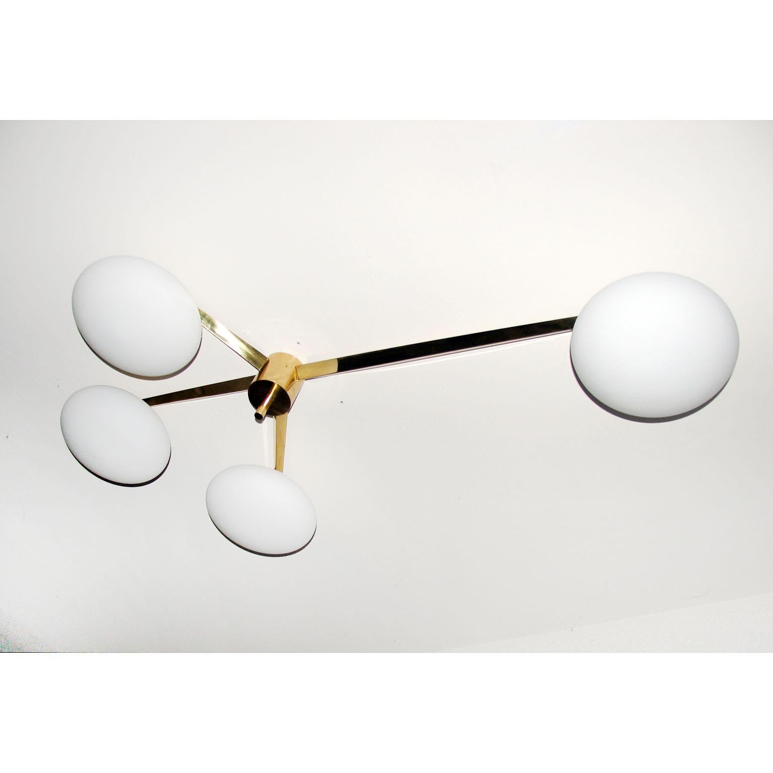 Impressive Ceiling Lamp in Italian Midcentury Style In Excellent Condition In Bochum, NRW