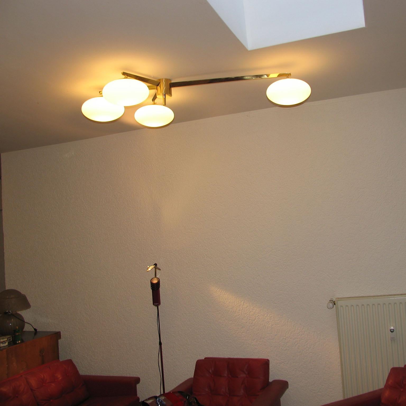 Impressive Ceiling Lamp in Italian Midcentury Style 2