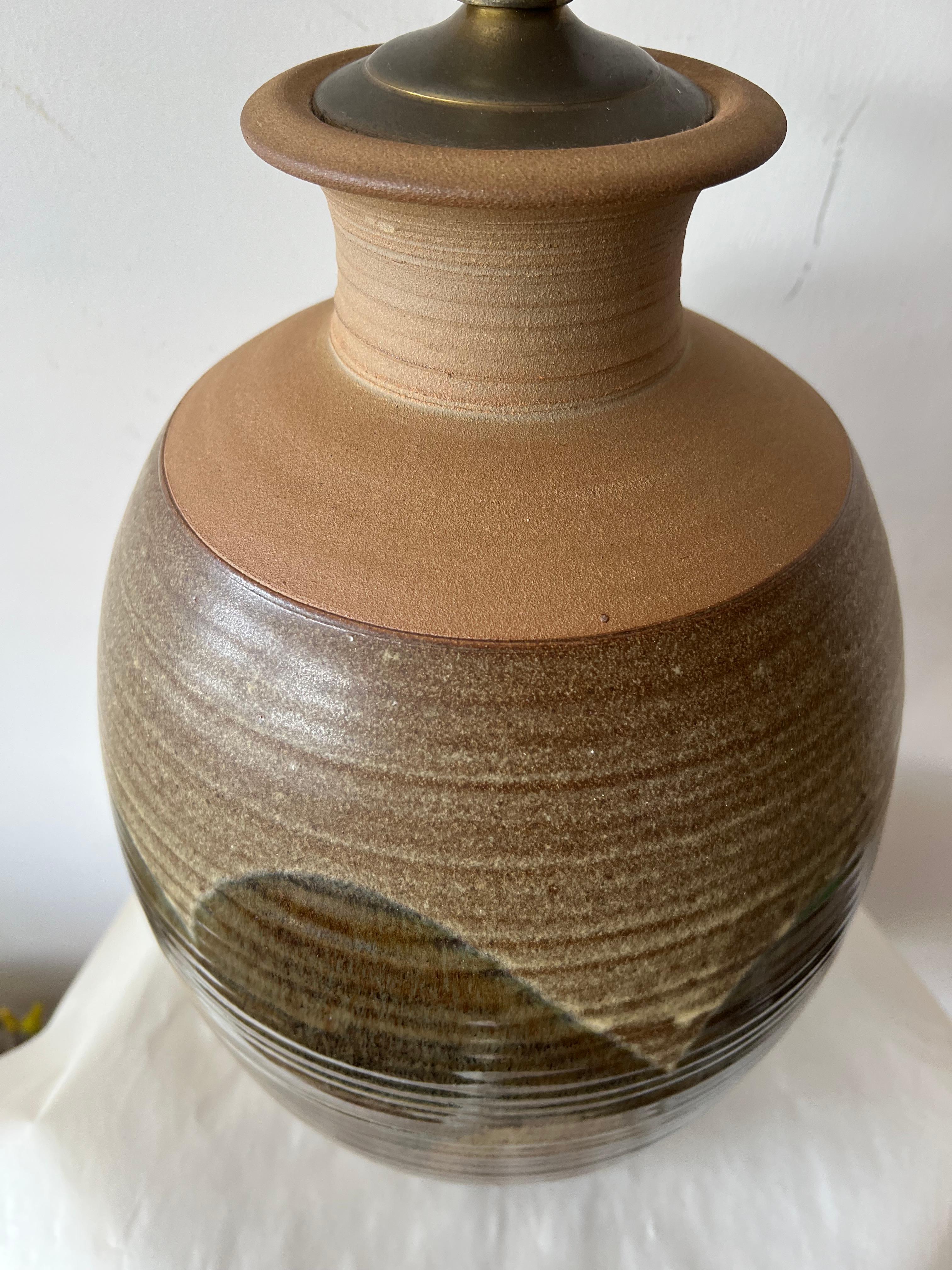 Mid-Century Modern Impressive Ceramic Lamp By David Cressey ca' 1960's For Sale