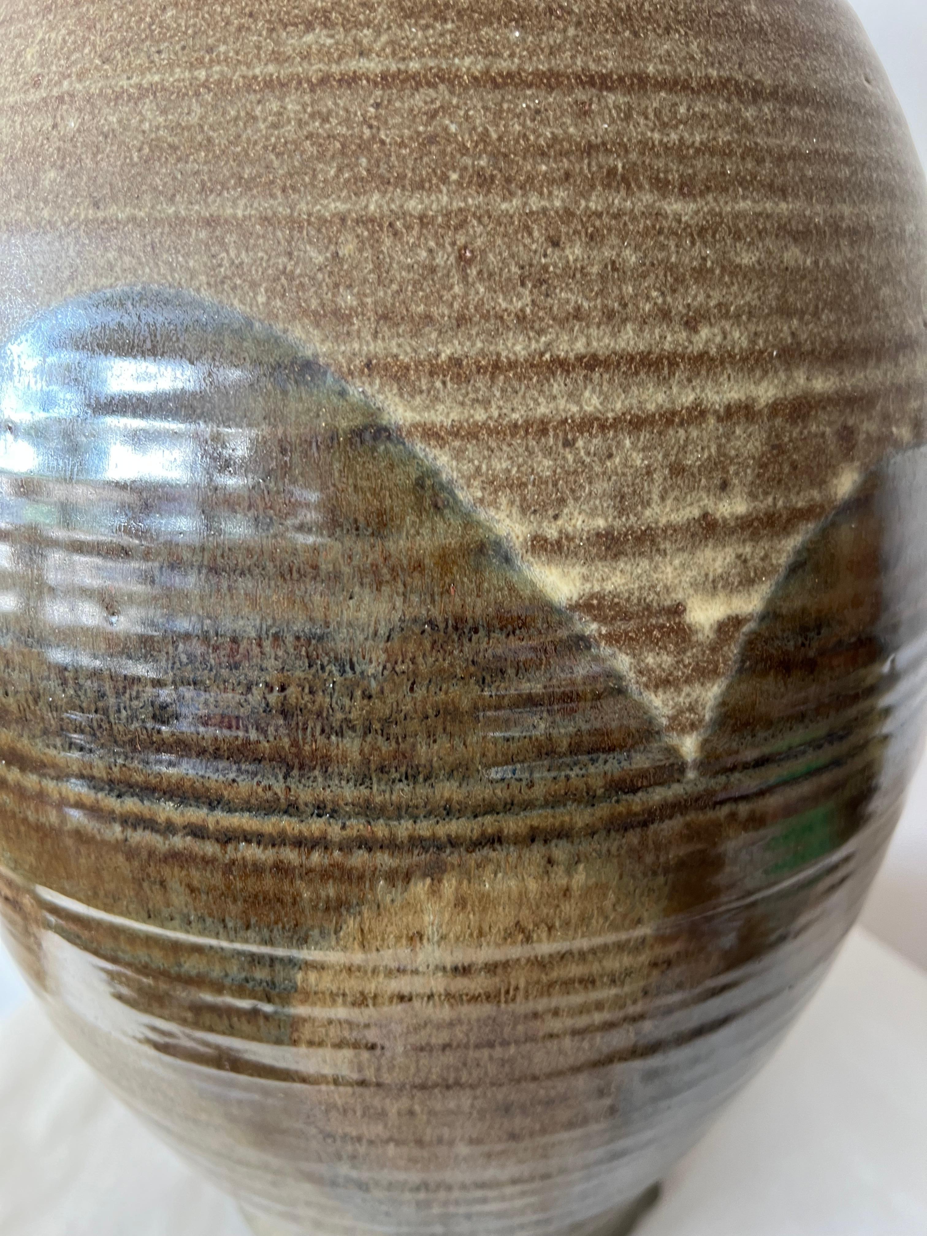 American Impressive Ceramic Lamp By David Cressey ca' 1960's For Sale
