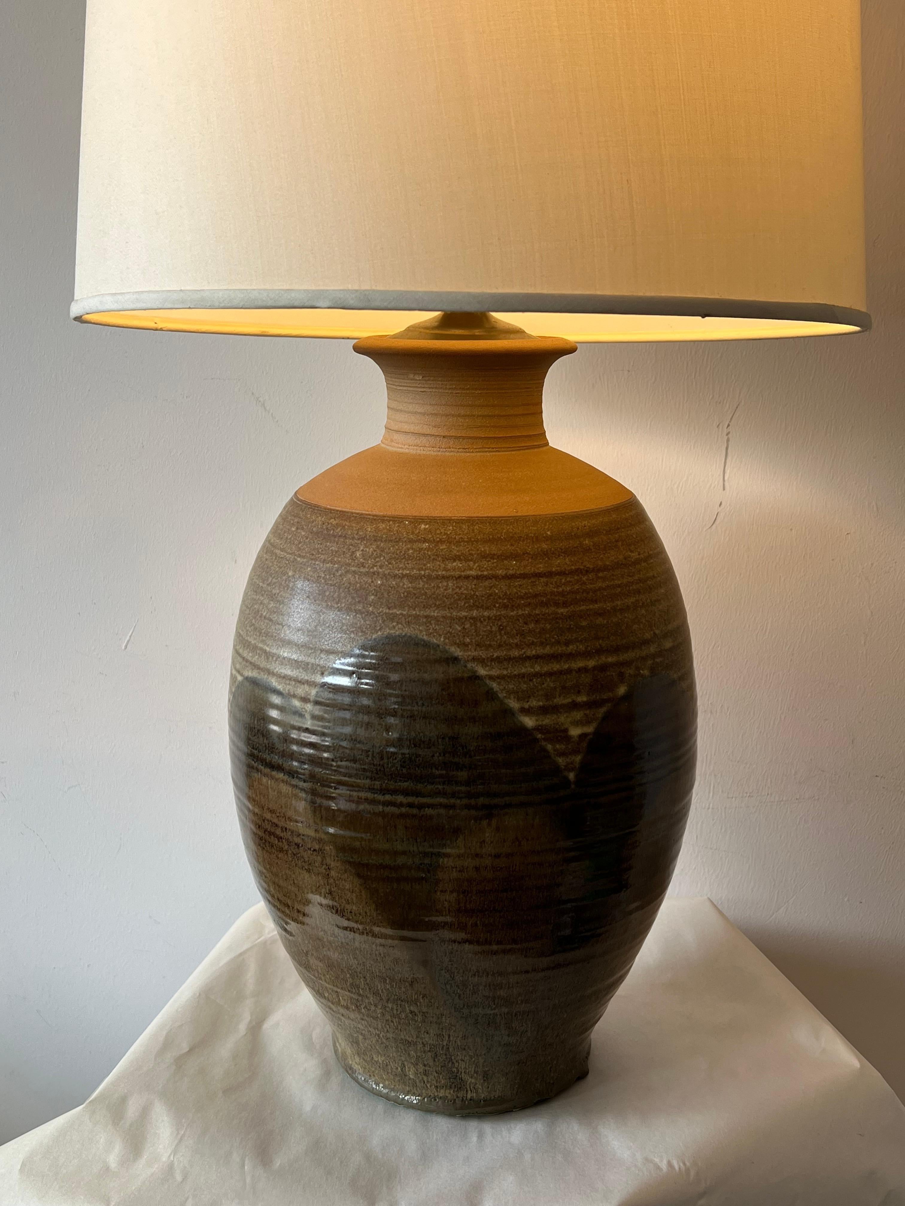 Mid-20th Century Impressive Ceramic Lamp By David Cressey ca' 1960's For Sale