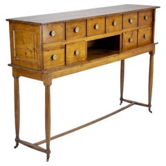 Impressive Cherry Wood Provincial Console with Drawers