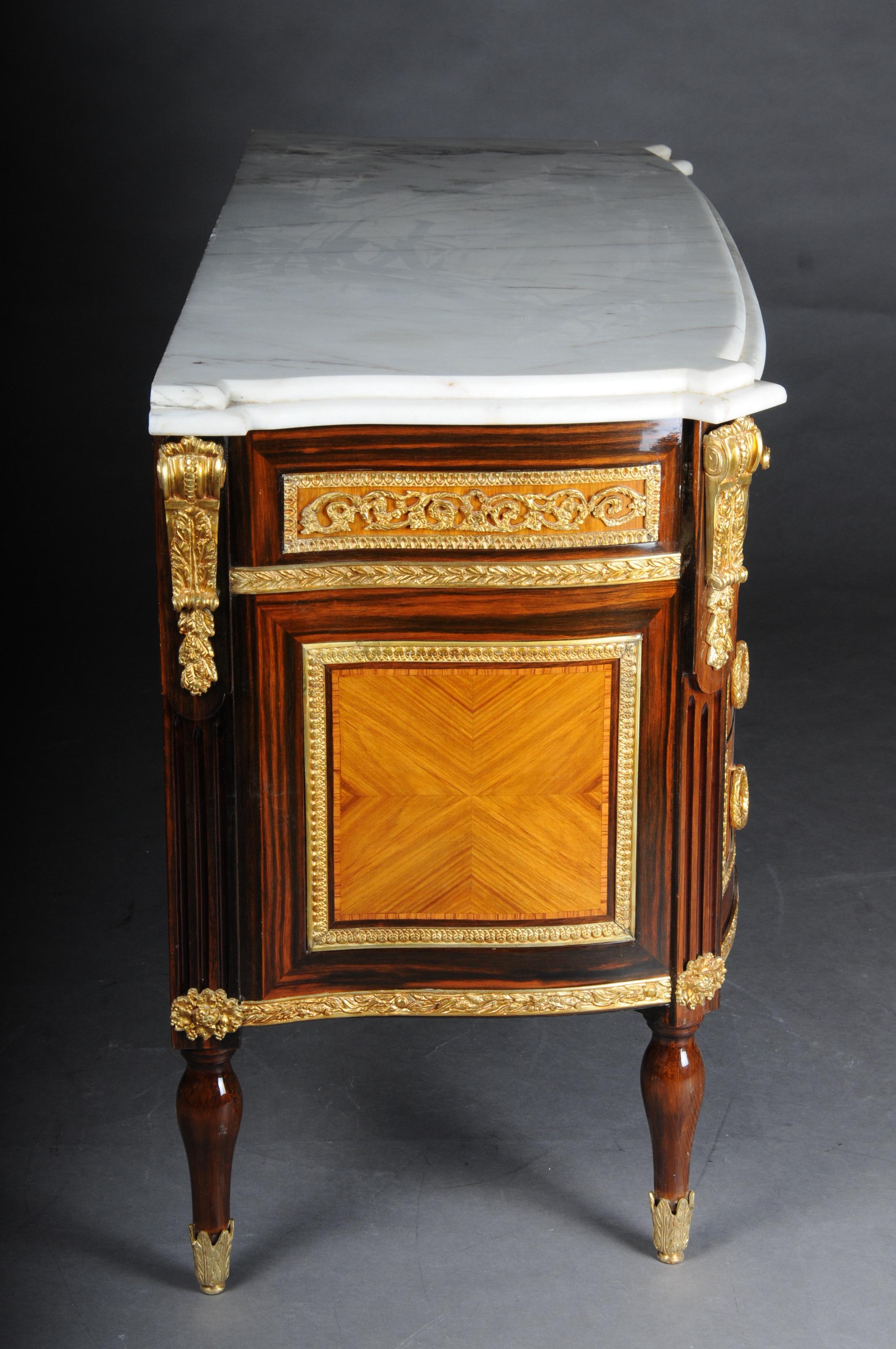 Gilt Impressive Chest of Drawers Sideboard in Louis XVI For Sale