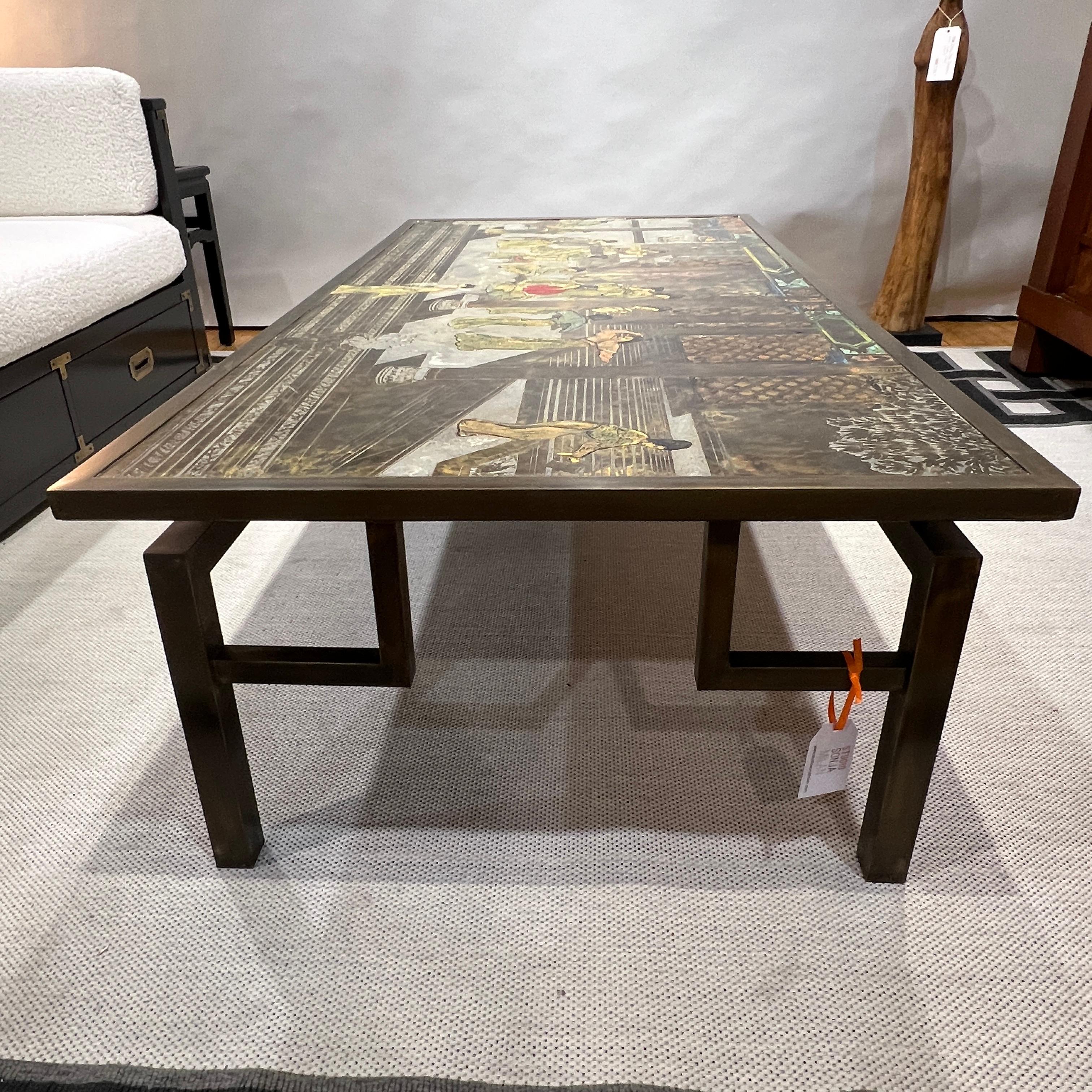 Chinoiserie Impressive Chin Ying Coffee Table by Philip and Kelvin LaVerne For Sale