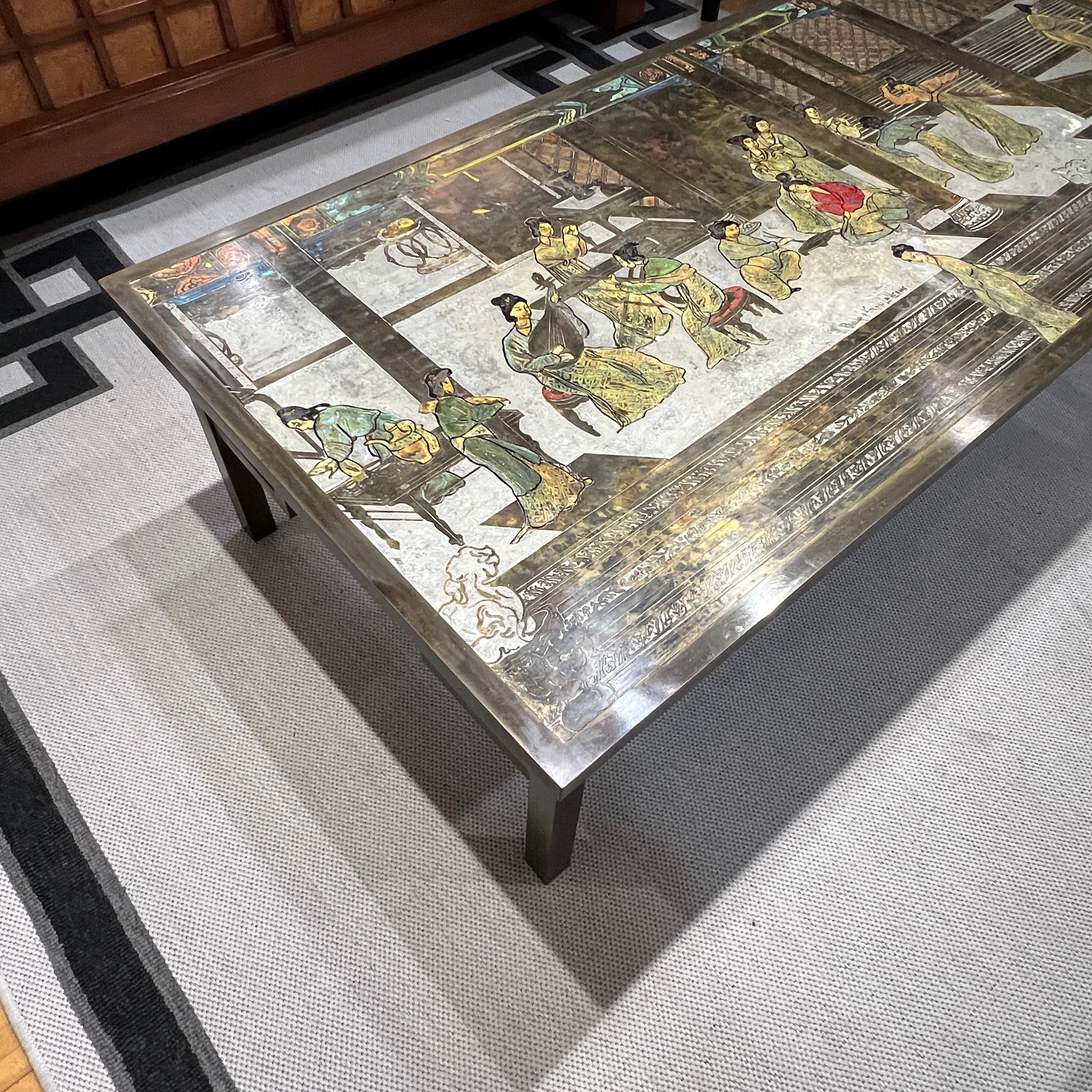 Impressive Chin Ying Coffee Table by Philip and Kelvin LaVerne In Good Condition For Sale In Chicago, IL