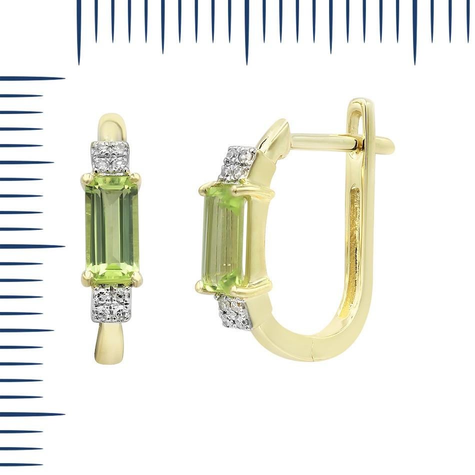 Earrings Yellow Gold 14 K (Matching Ring Available)

Diamond 8-RND-0,02-G/VS2A
Chrysolite 1-0,39ct

Weight 2.07 grams

With a heritage of ancient fine Swiss jewelry traditions, NATKINA is a Geneva based jewellery brand, which creates modern