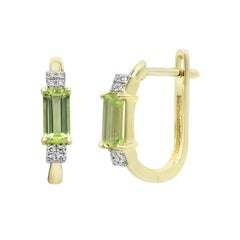Impressive Chrysolite Diamond Yellow Gold Ring
