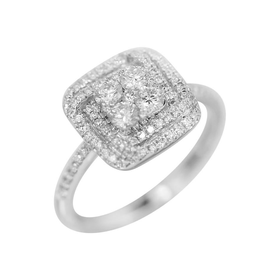Anello in oro bianco 14 K

Diamante 87-RND-0,32-G/VS1A
Diamante 4-RND-0,39-H/VS1A

Peso 3,50 grammi
Dimensione 17

Con un patrimonio di antiche tradizioni di alta gioielleria svizzera, NATKINA è un marchio di gioielli con sede a Ginevra, che crea