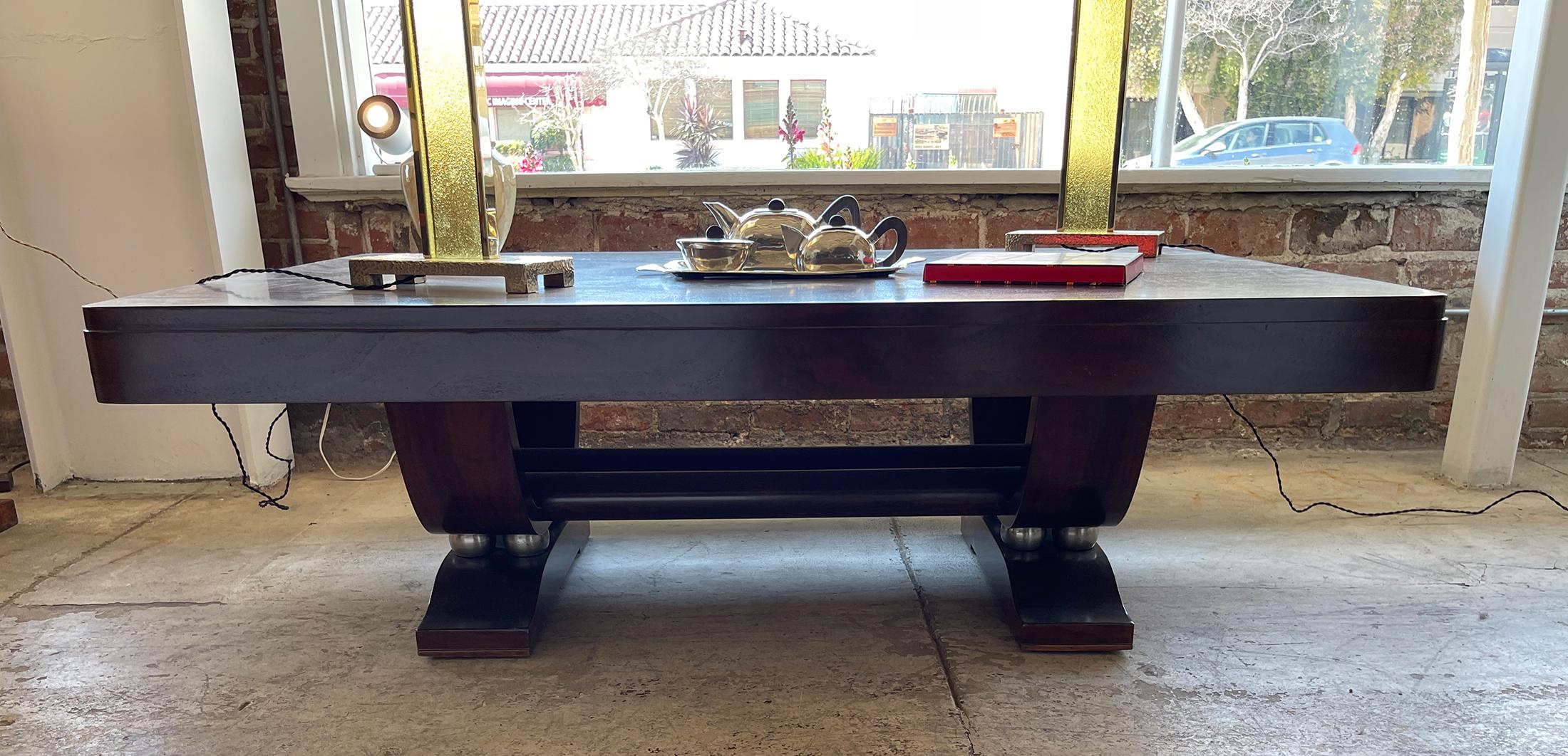 Art Deco Coffee Table 1930-1940, France, Rene Prou For Sale 1