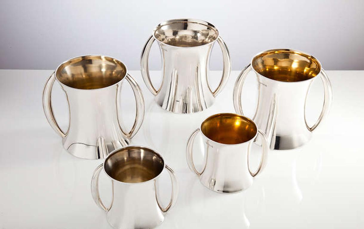 Collection of English Silver Tankards by Harry Aitken England, 1901 1