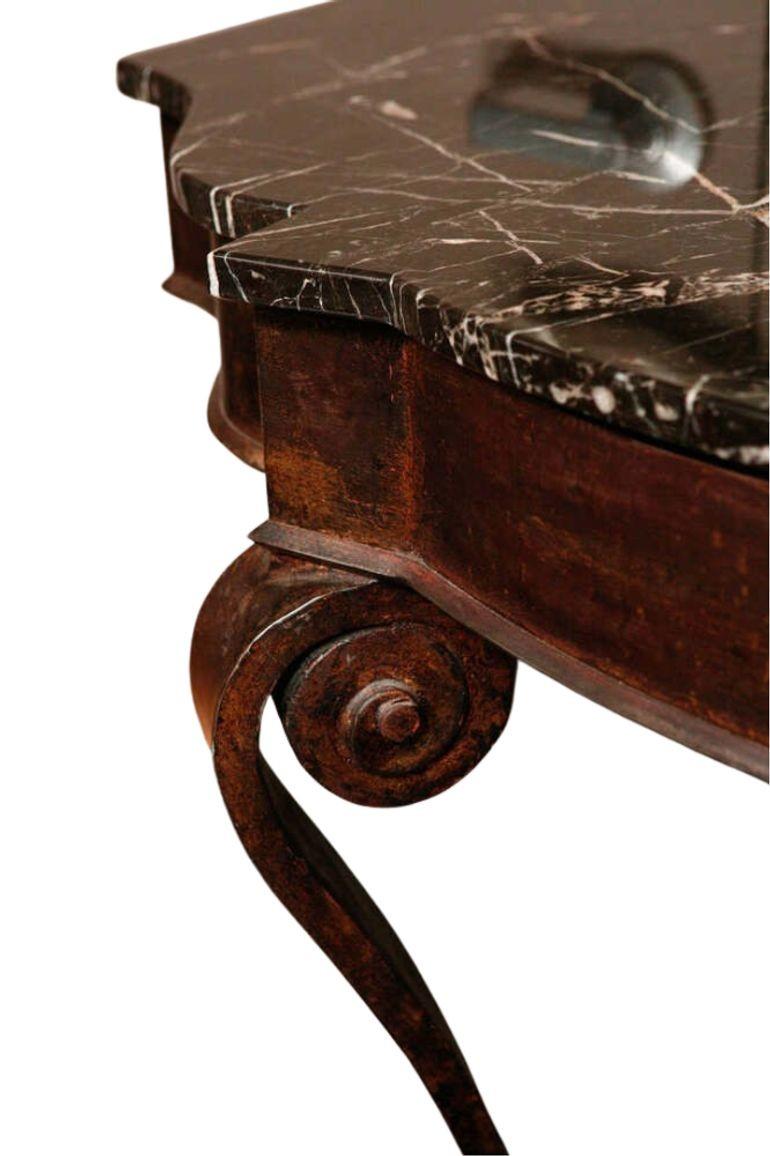 Impressive Console Attributed to Raymond Subes. France, 1930's. In Excellent Condition For Sale In Los Angeles, CA
