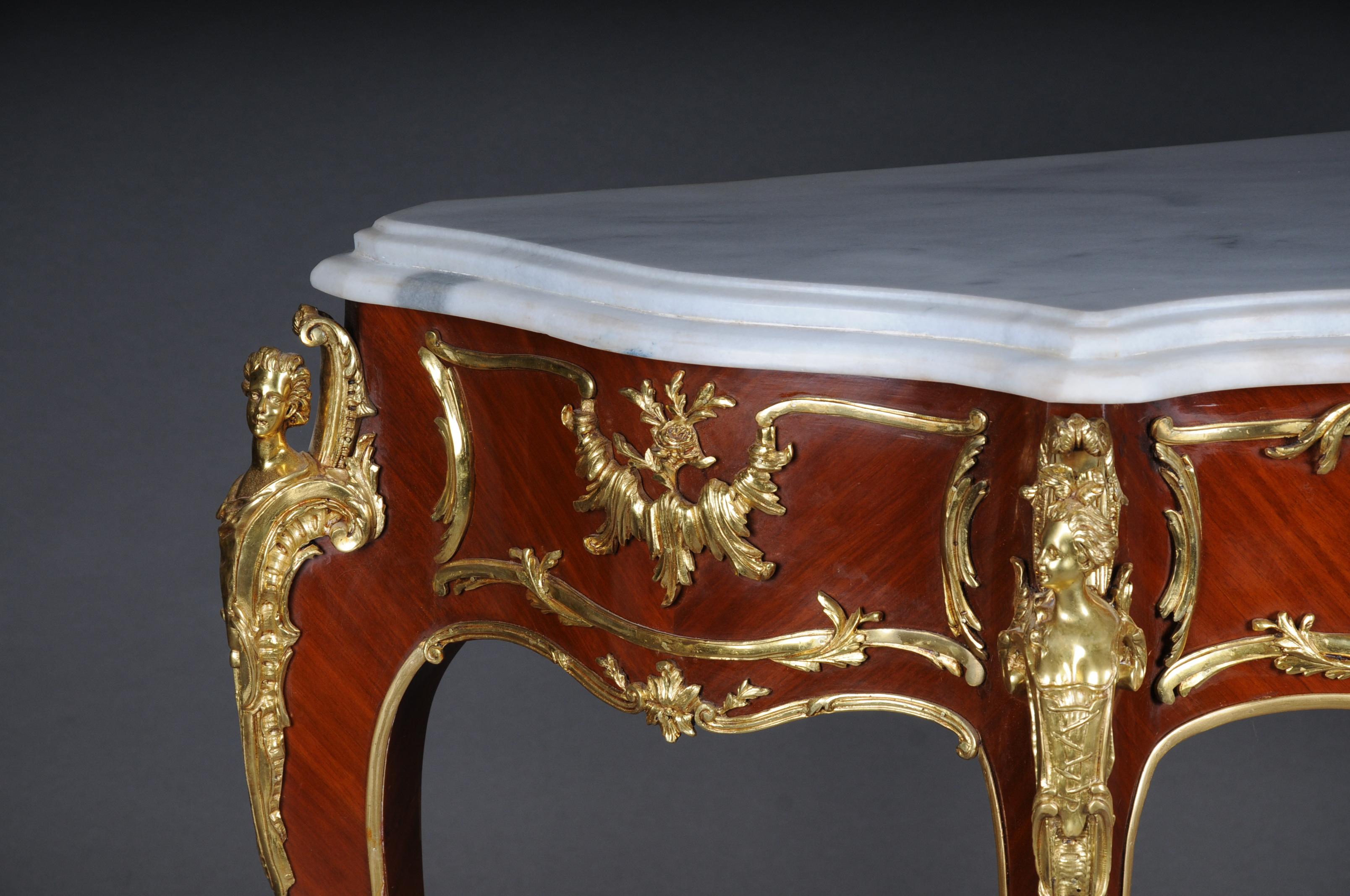 Impressive Console/Sideboard in the Louis XV after Francois Linke, Paris For Sale 6