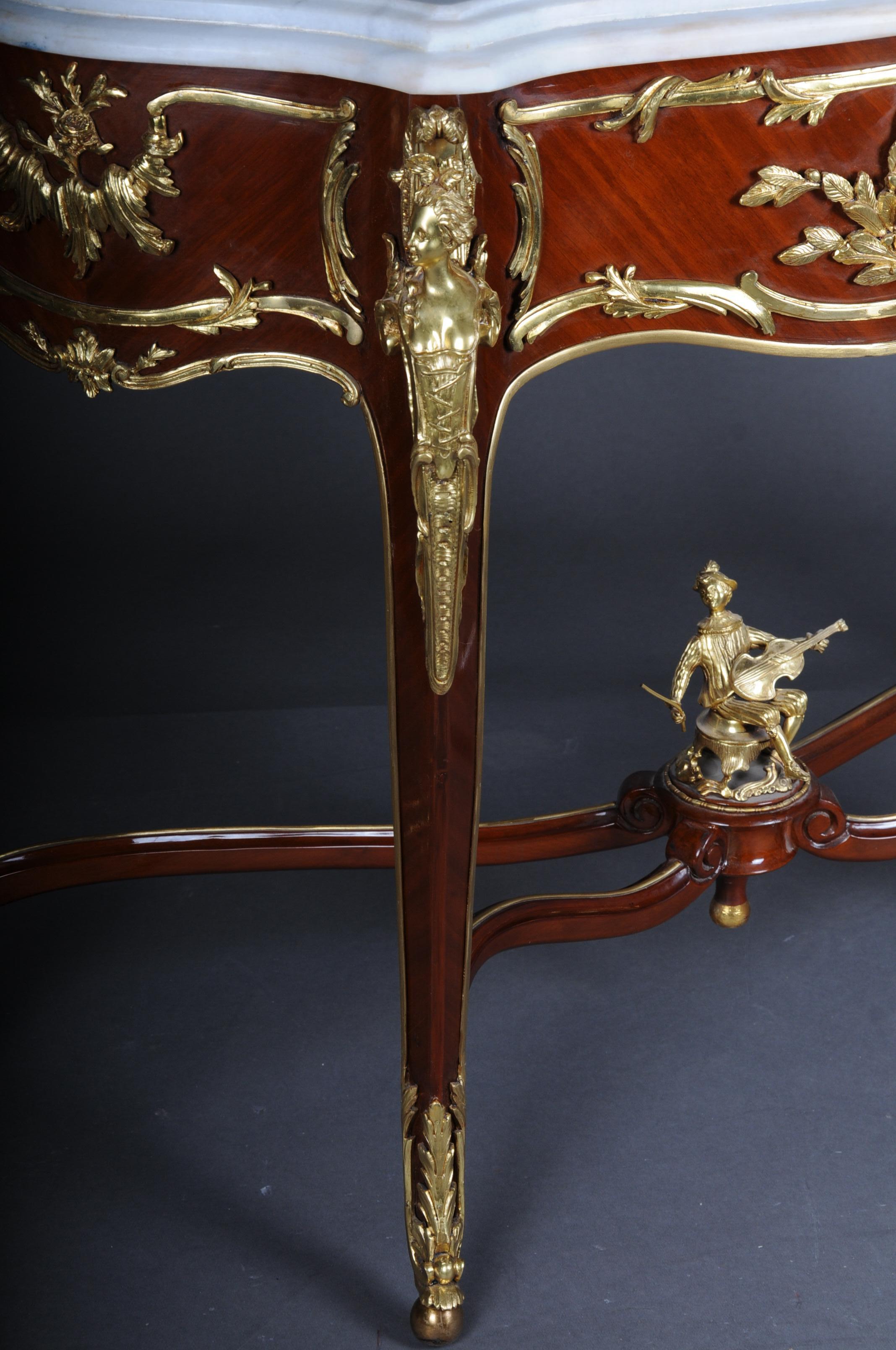 Impressive Console/Sideboard in the Louis XV after Francois Linke, Paris For Sale 9