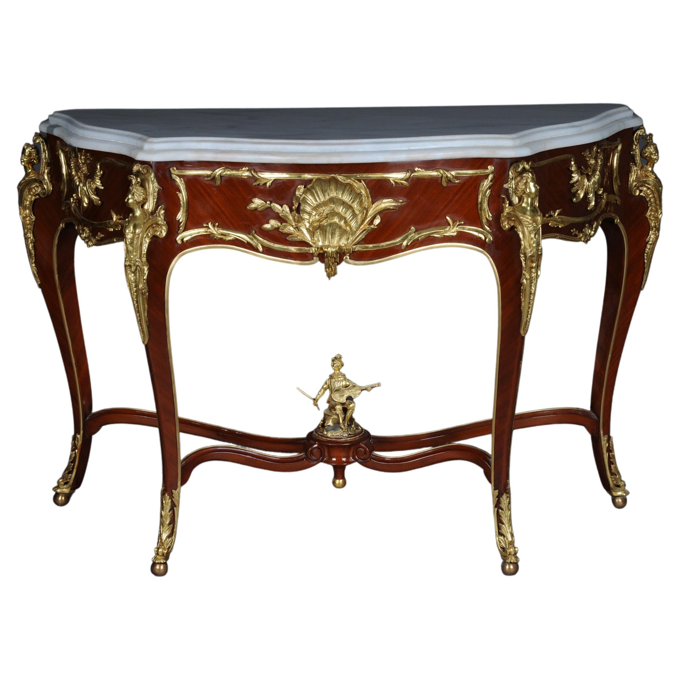 Impressive Console/Sideboard in the Louis XV after Francois Linke, Paris For Sale