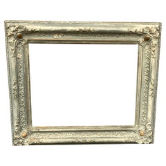 Impressive Continental Carved and Painted Eighteenth Century Picture Frame