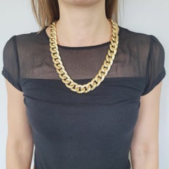 Impressive Curb Link Chain In 14k Yellow Gold