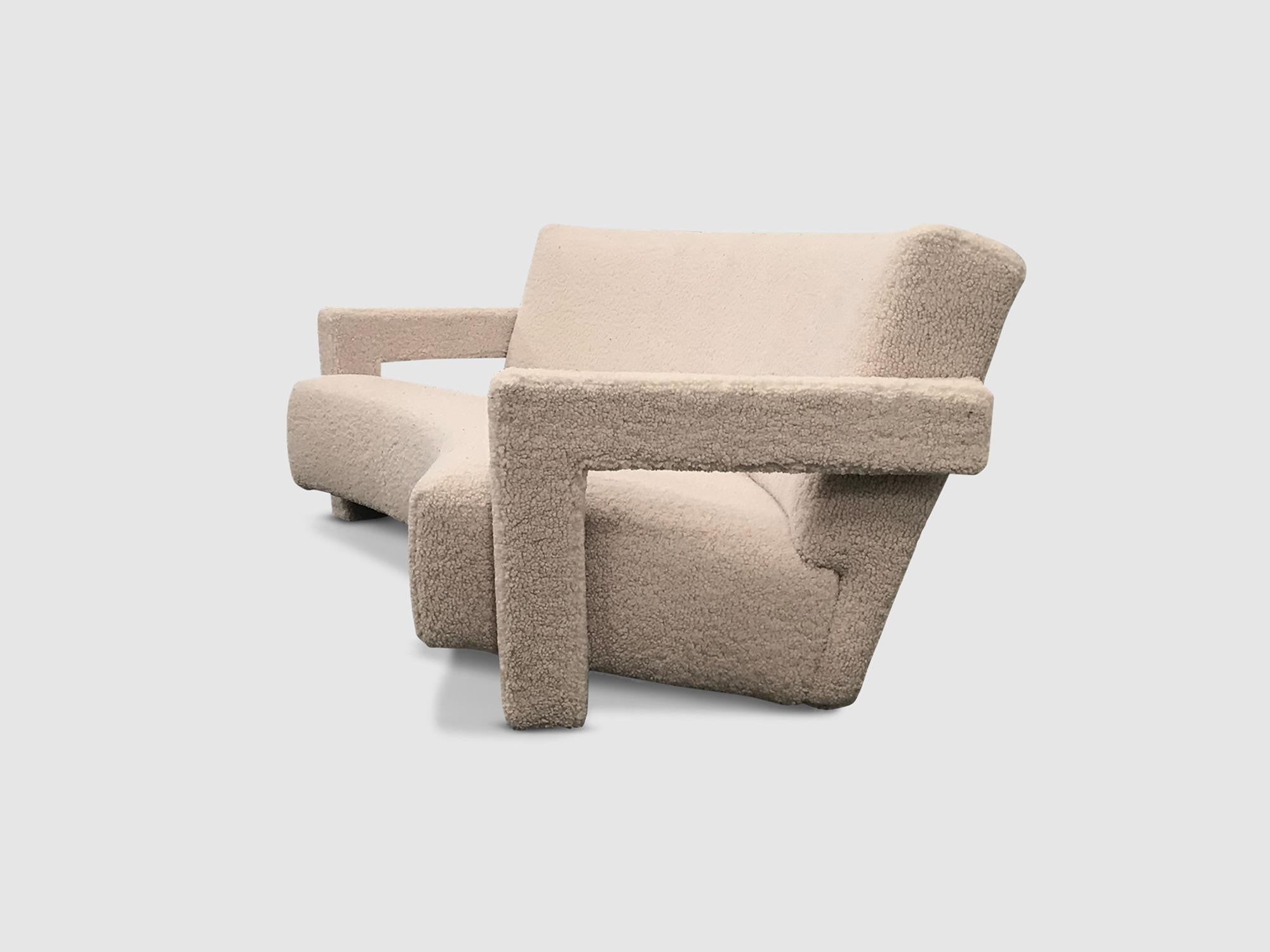Impressive Curved 637 Utrecht 3-Seater Sofa by Gerrit Rietveld for Cassina 1990s 2