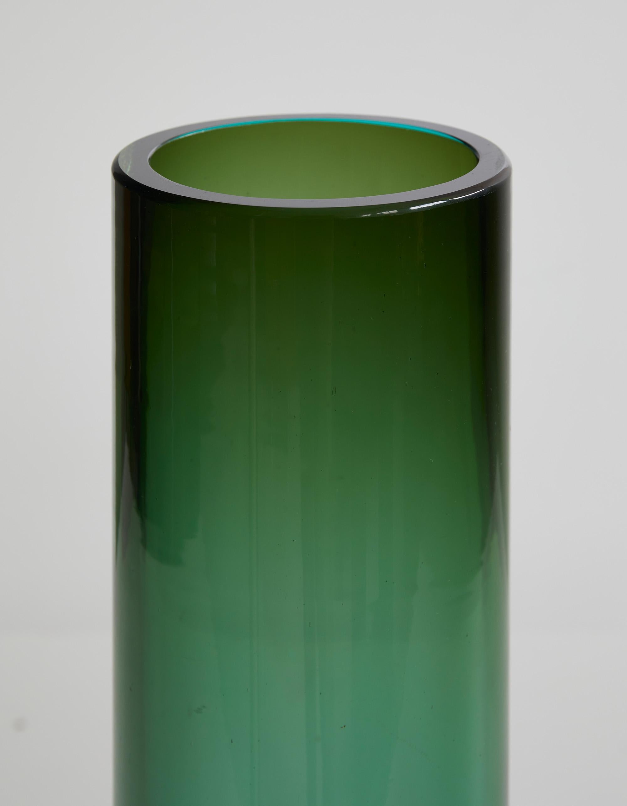 Beeindruckende Zylindrische Vase von Venini, Italien 1950-1960 (Moderne der Mitte des Jahrhunderts) im Angebot