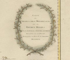 Impressive Decorative Engraved Map of the Red Sea and Arabian Peninsula, 1787