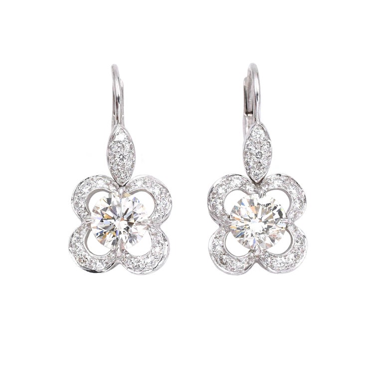 Impressive Diamond Earrings For Sale (Free Shipping) at 1stDibs