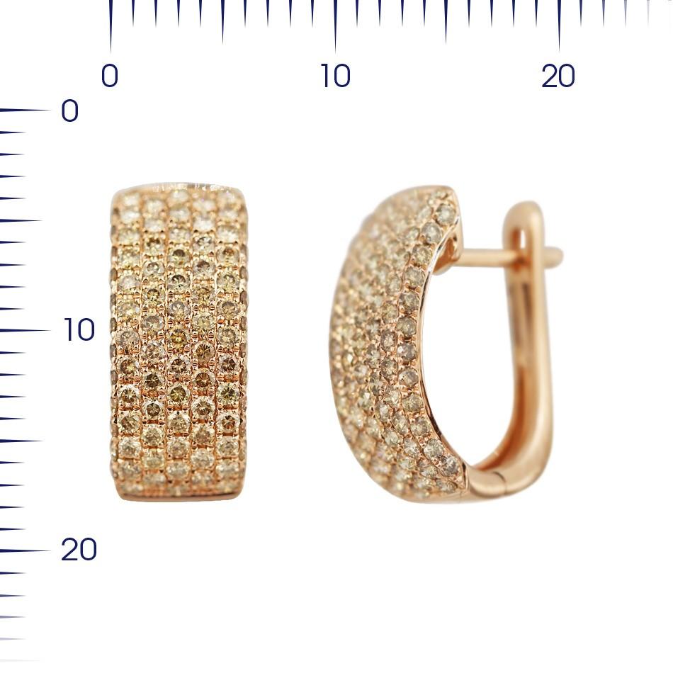 Round Cut Impressive Diamond Pink Gold Ring For Sale