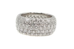 Impressive Diamond Platinum Eternity Band