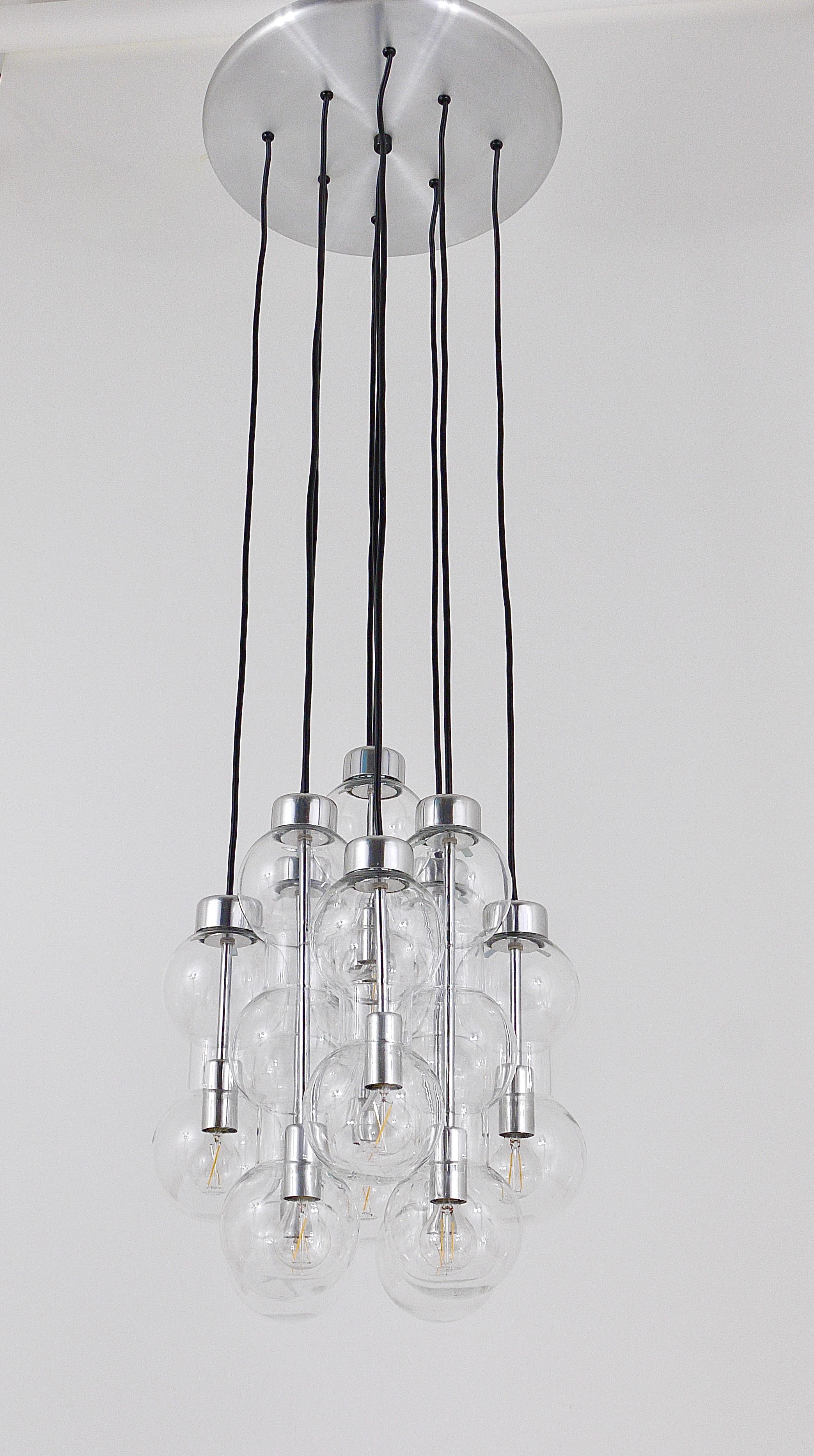 Impressive Doria Cascading Hourglass Chandelier, Space Age, Germany, 1960s For Sale 11