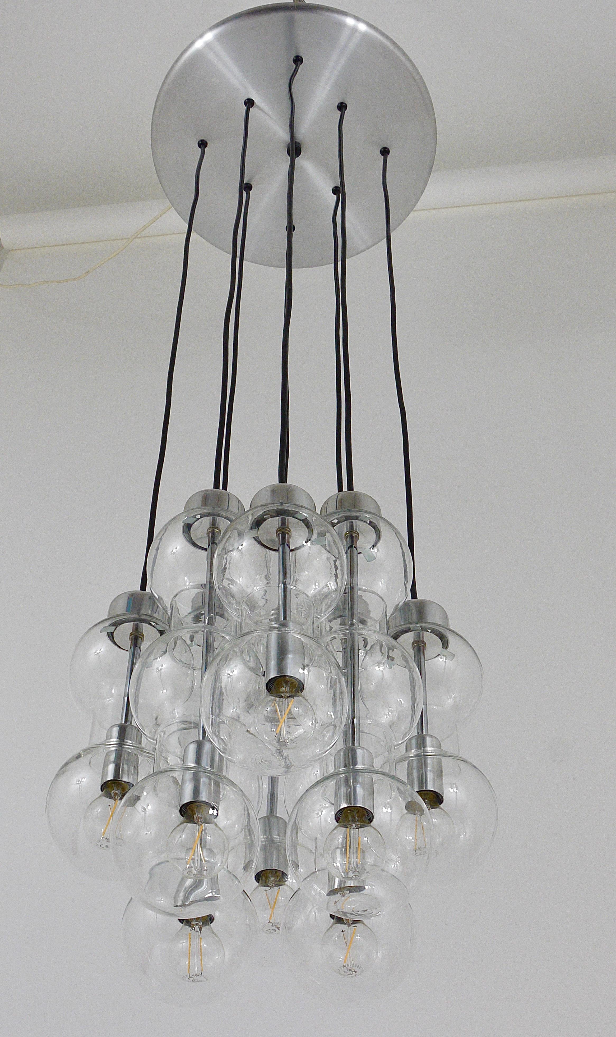 Impressive Doria Cascading Hourglass Chandelier, Space Age, Germany, 1960s For Sale 13