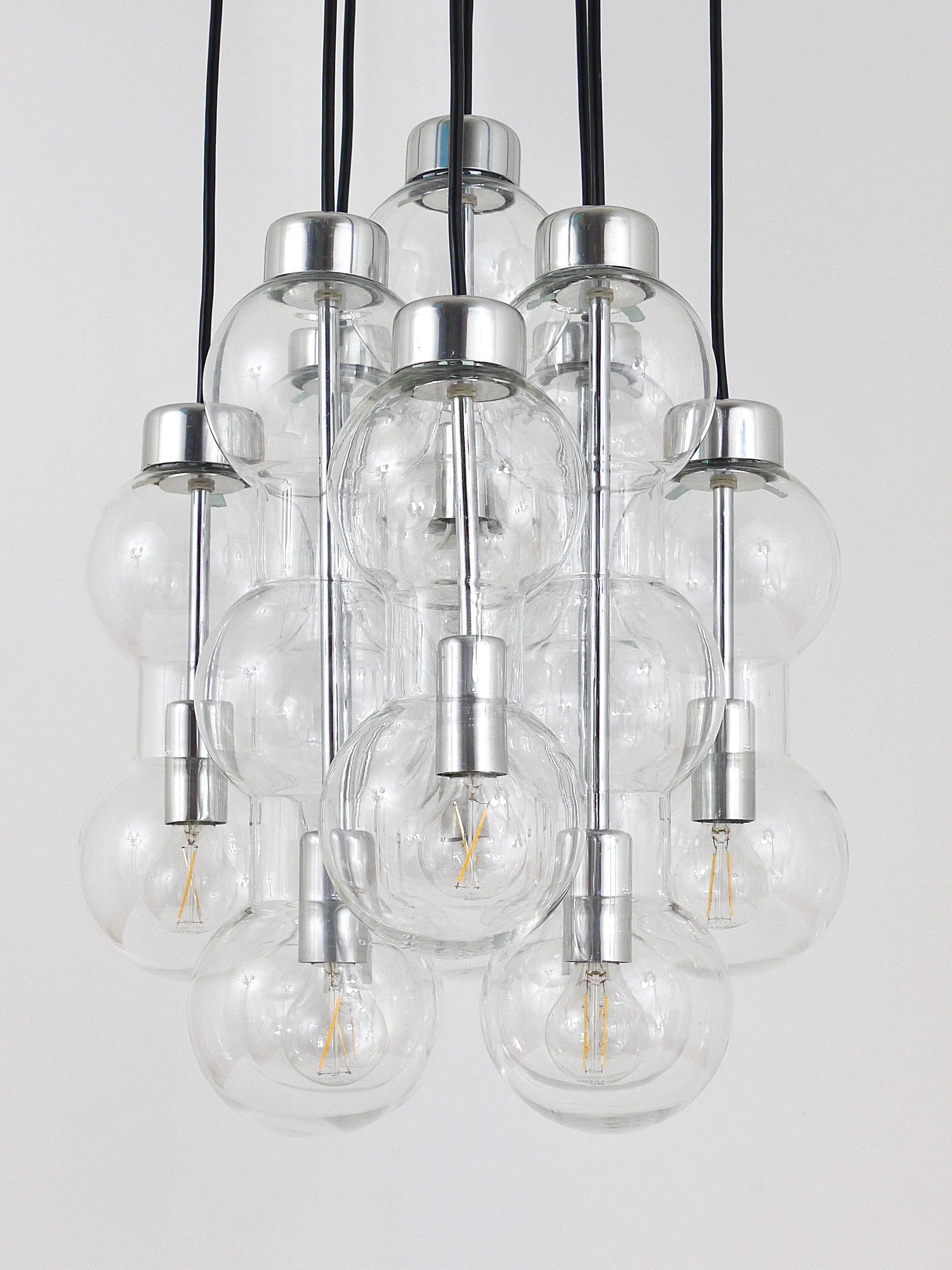 Impressive Doria Cascading Hourglass Chandelier, Space Age, Germany, 1960s For Sale 14