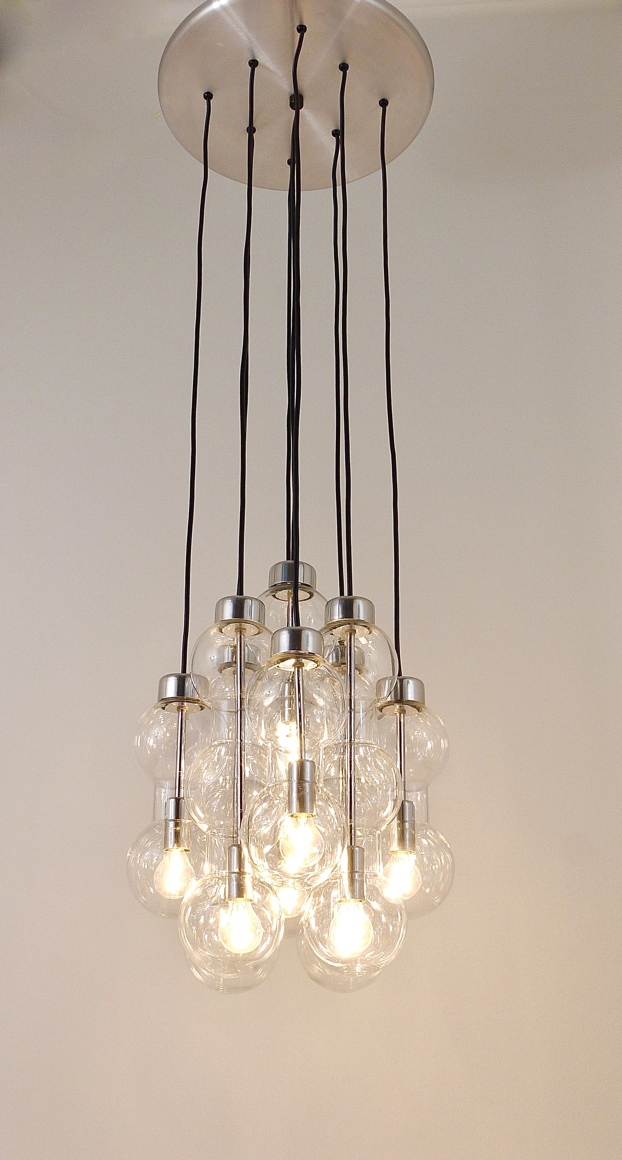 Impressive Doria Cascading Hourglass Chandelier, Space Age, Germany, 1960s For Sale 3