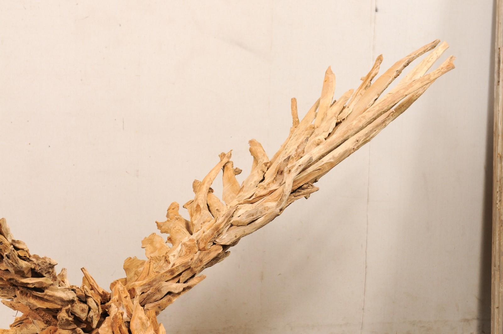 XXI secolo e contemporaneo Impressionante scultura in legno d'aquila (oltre 6 piedi di apertura delle ali) in vendita