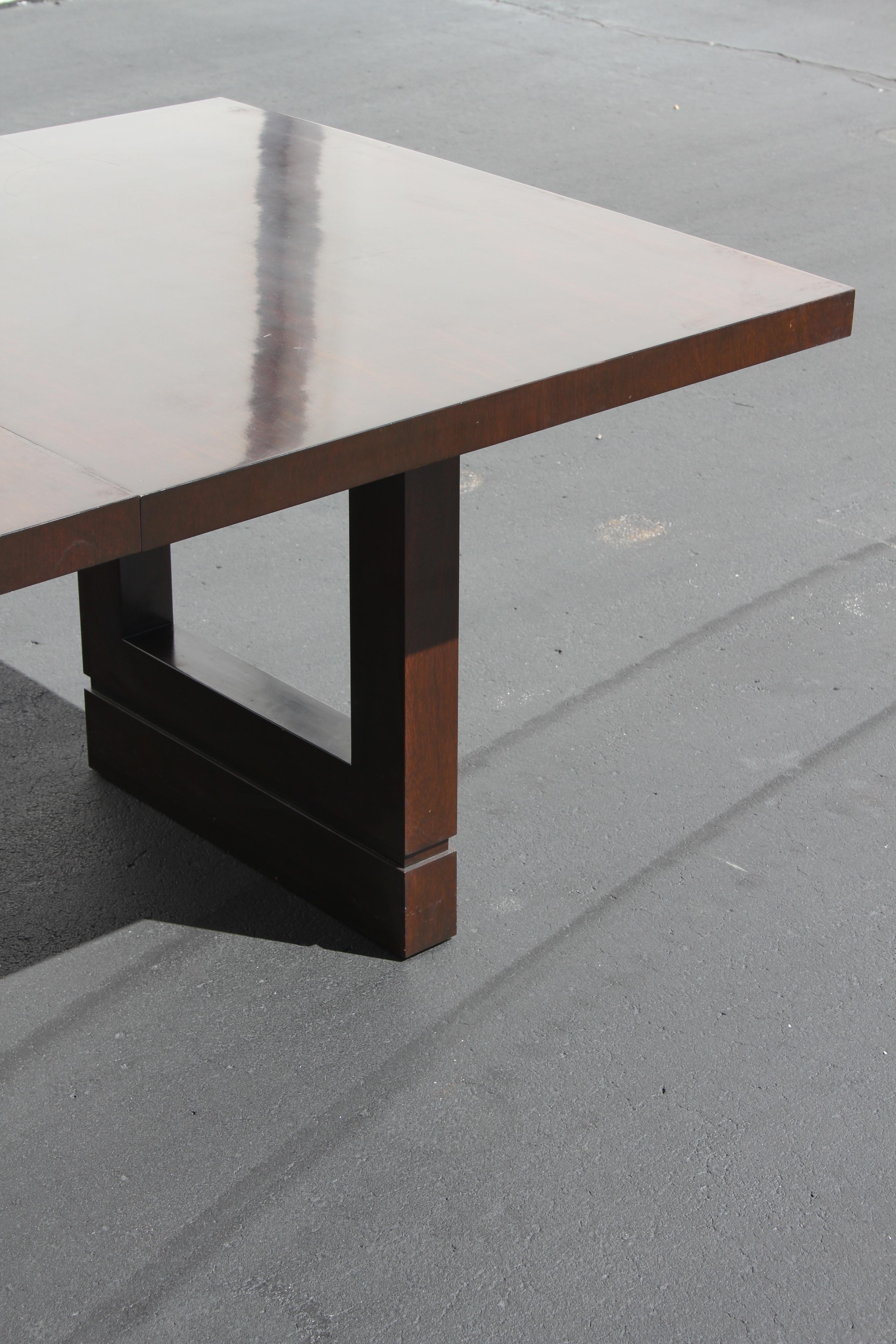dark mahogany table